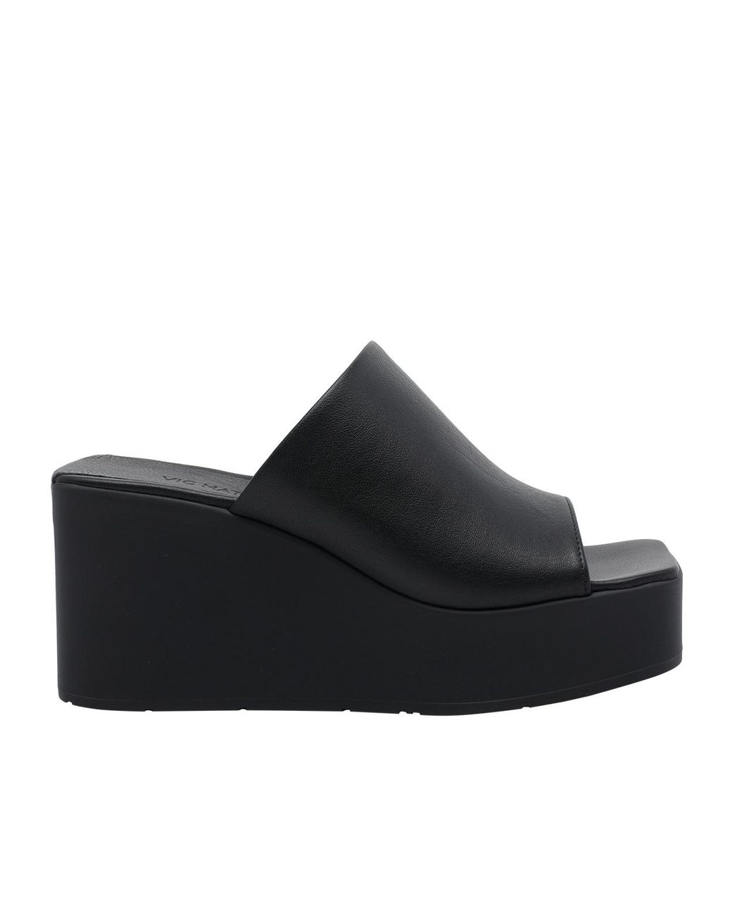Vic Matié Black Platform Mules