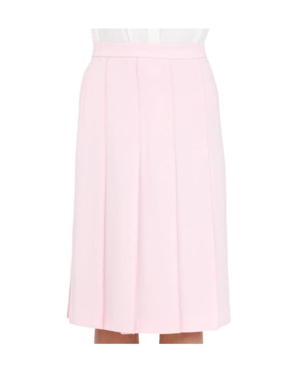 Max Mara Pink Pleated Skirt