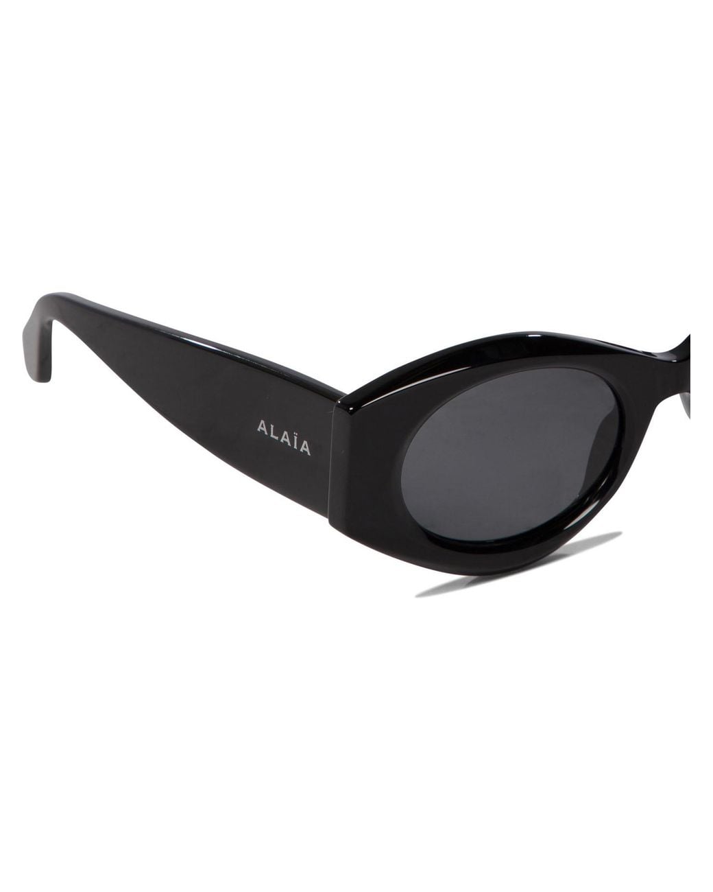 Alaïa White Alaïa Oval-Frame Sunglasses