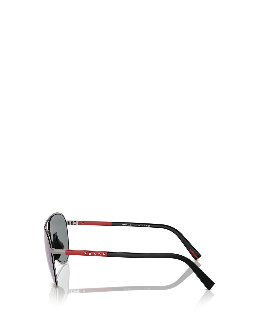 Prada Linea Rossa Purple Prada Eyewear Aviator Sunglasses for men