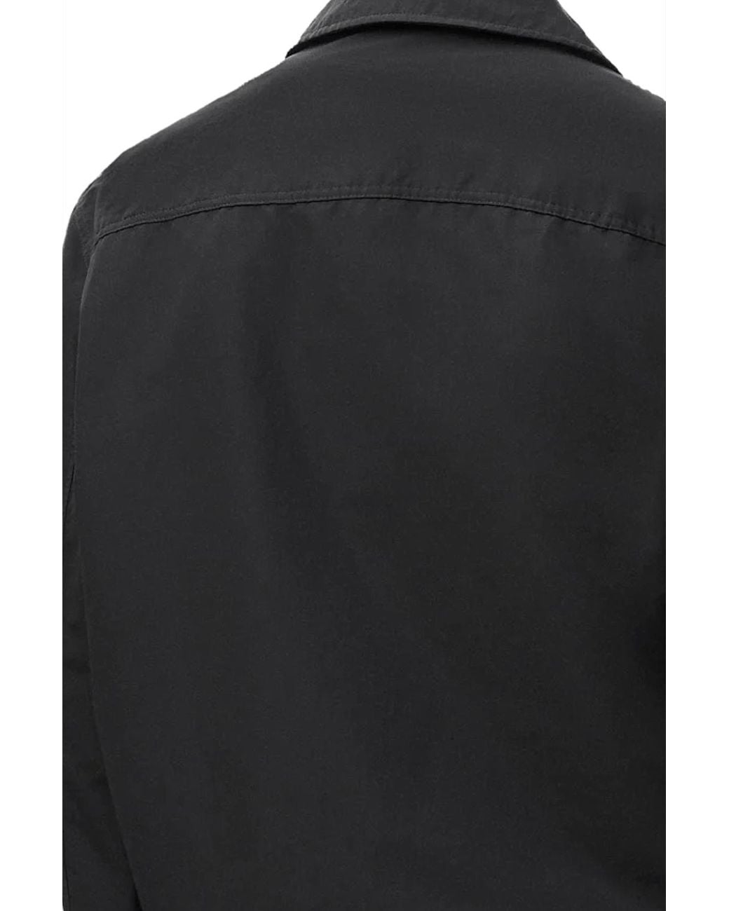 Loewe Black Canvas Zip-Up Jacket for men