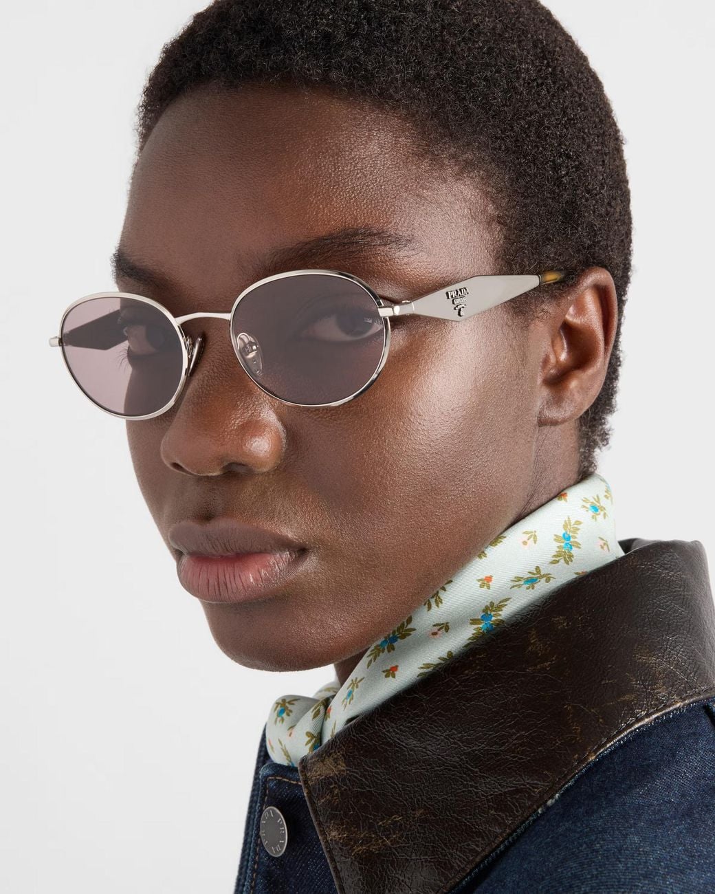 Prada Pink Sunglasses With Logo