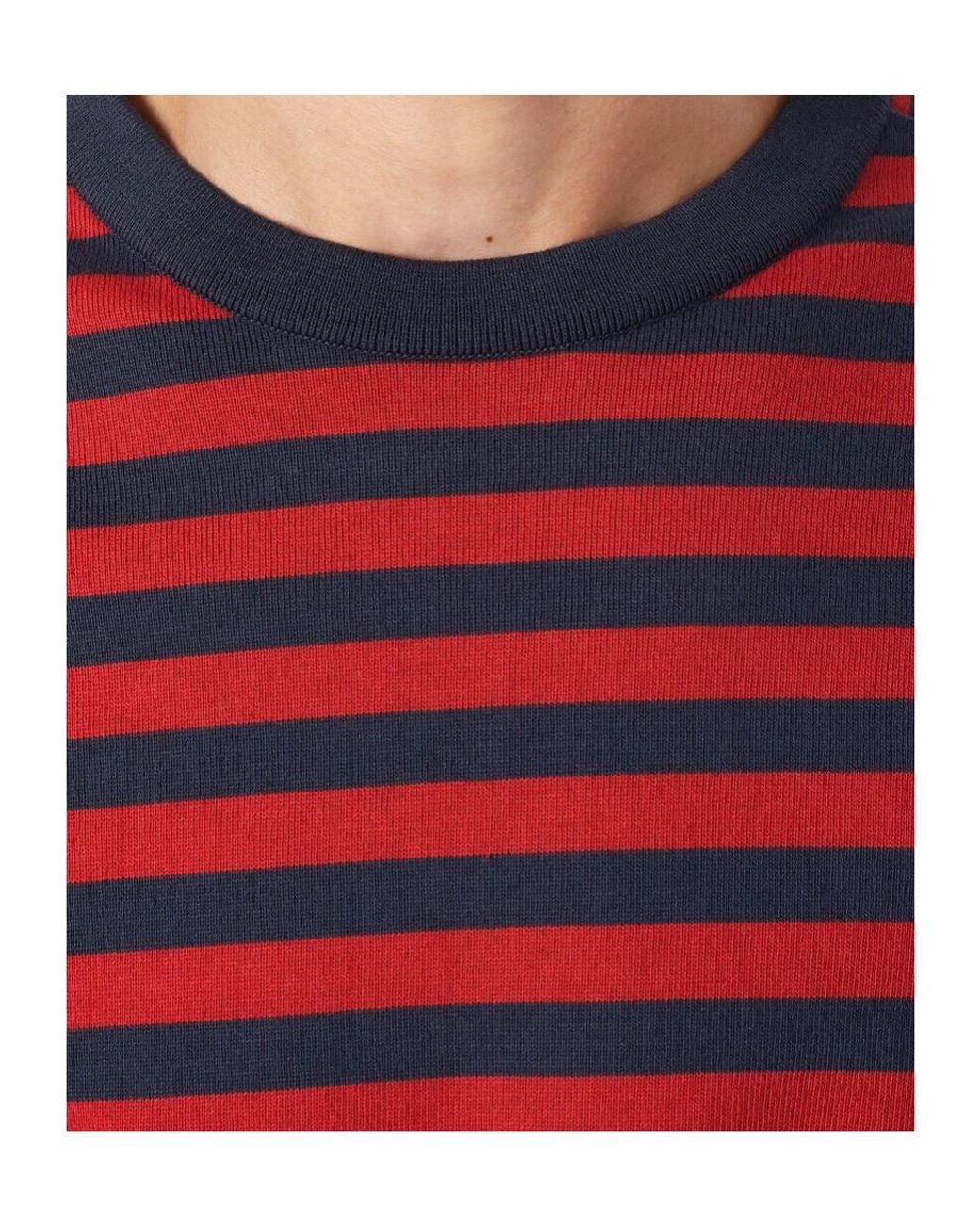 Loro Piana Red Barquetine Crewneck for men