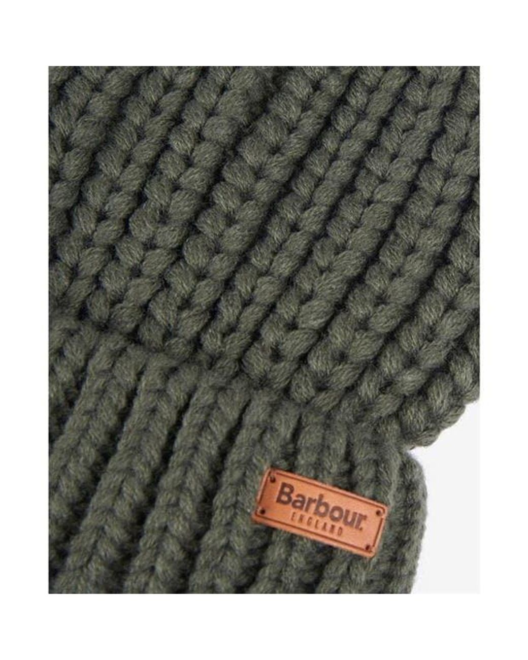 Barbour Green Knitting Hat