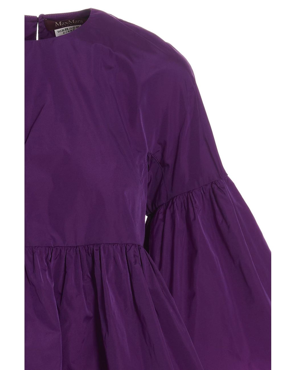 Max Mara Purple Haute Couture Taffeta Shirt