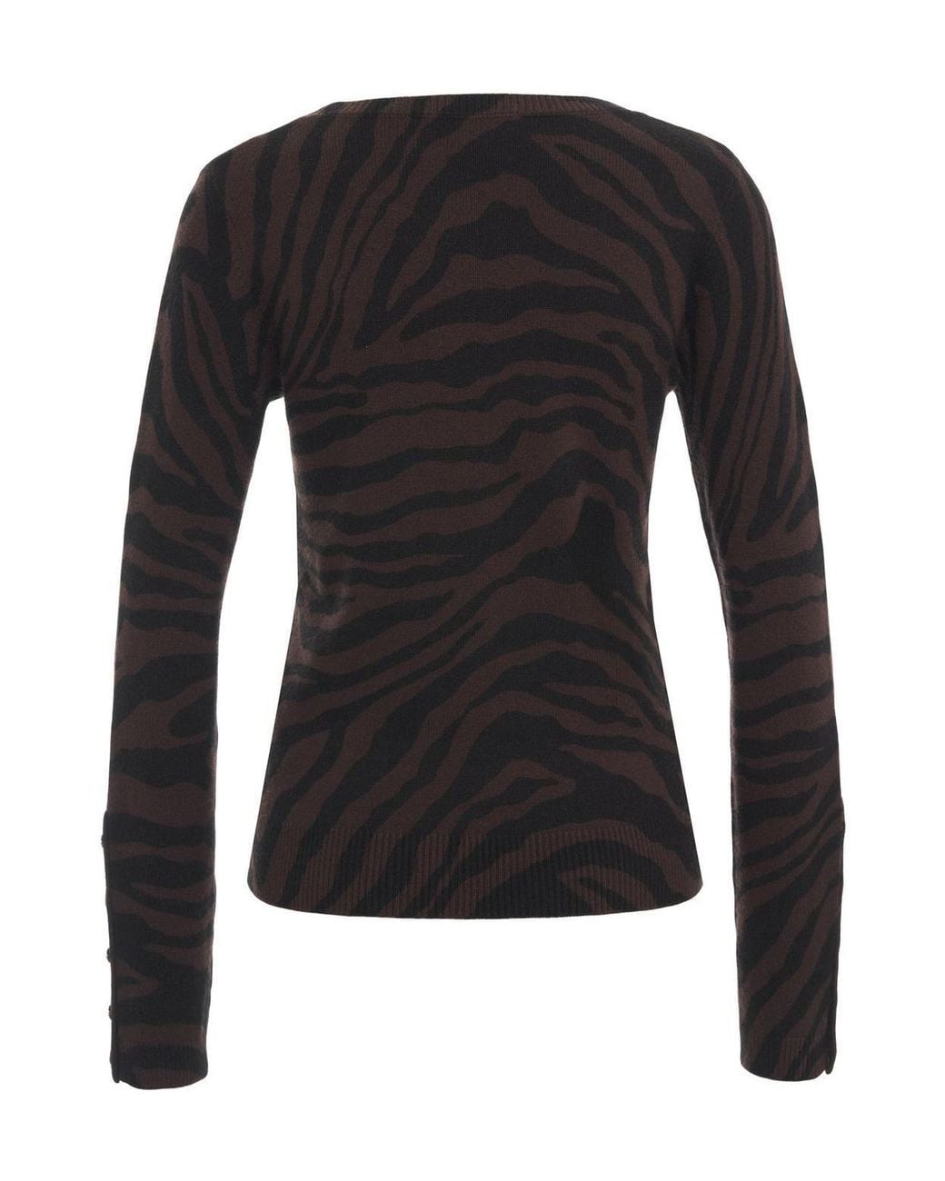 Kaos Black Animal Pattern Jumper