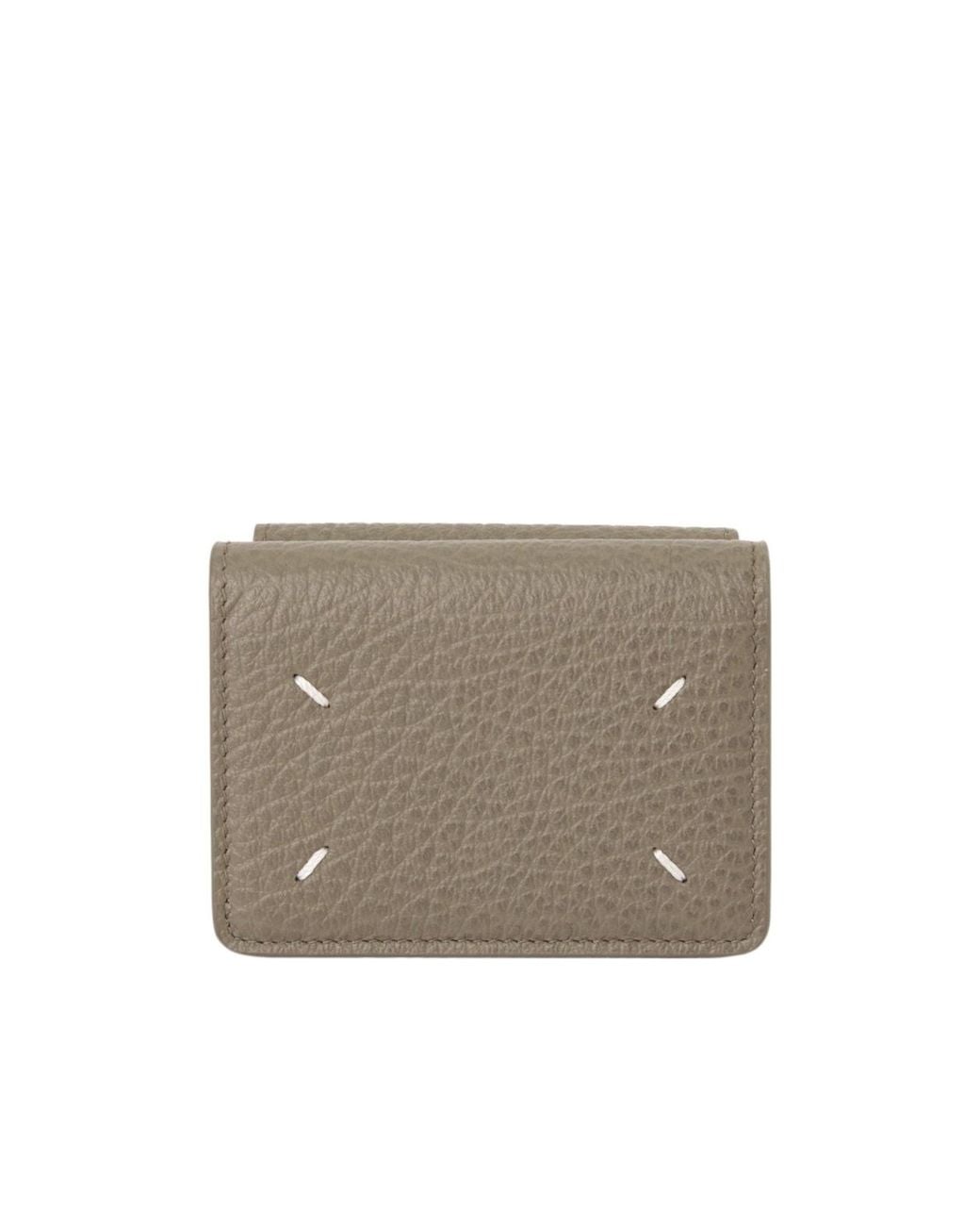 Maison Margiela Gray Four-Stitch Short Wallet for men