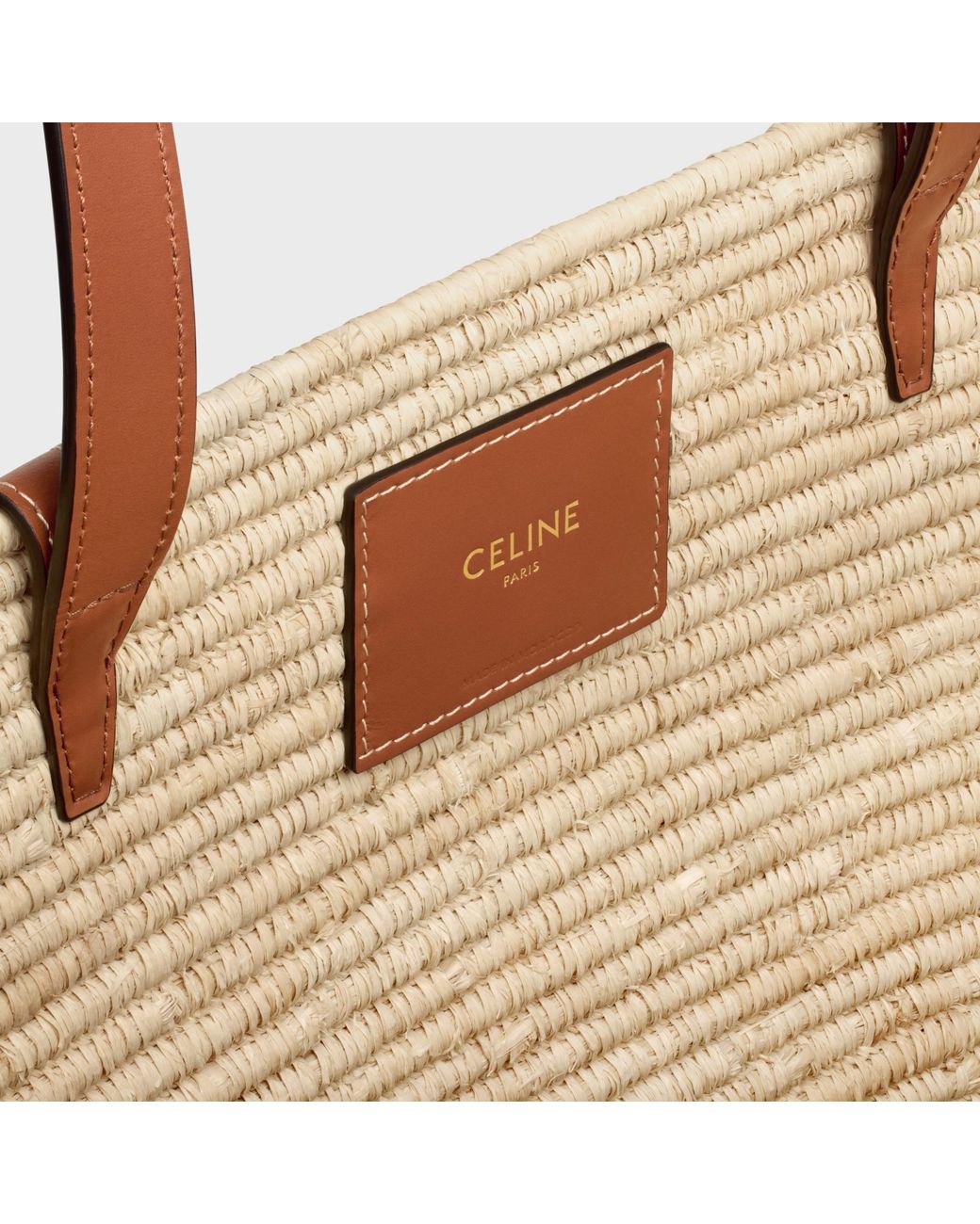 Céline Natural Classic Panier Medium Braided Triomphe