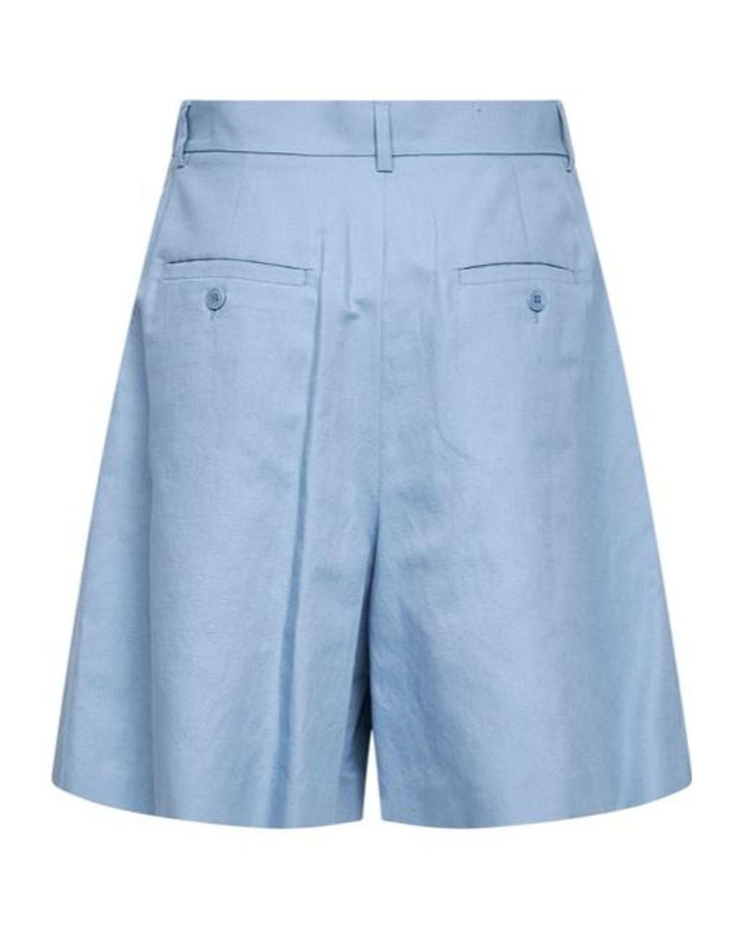 Weekend by Maxmara Blue Wkdecuba High-Waist Shorts
