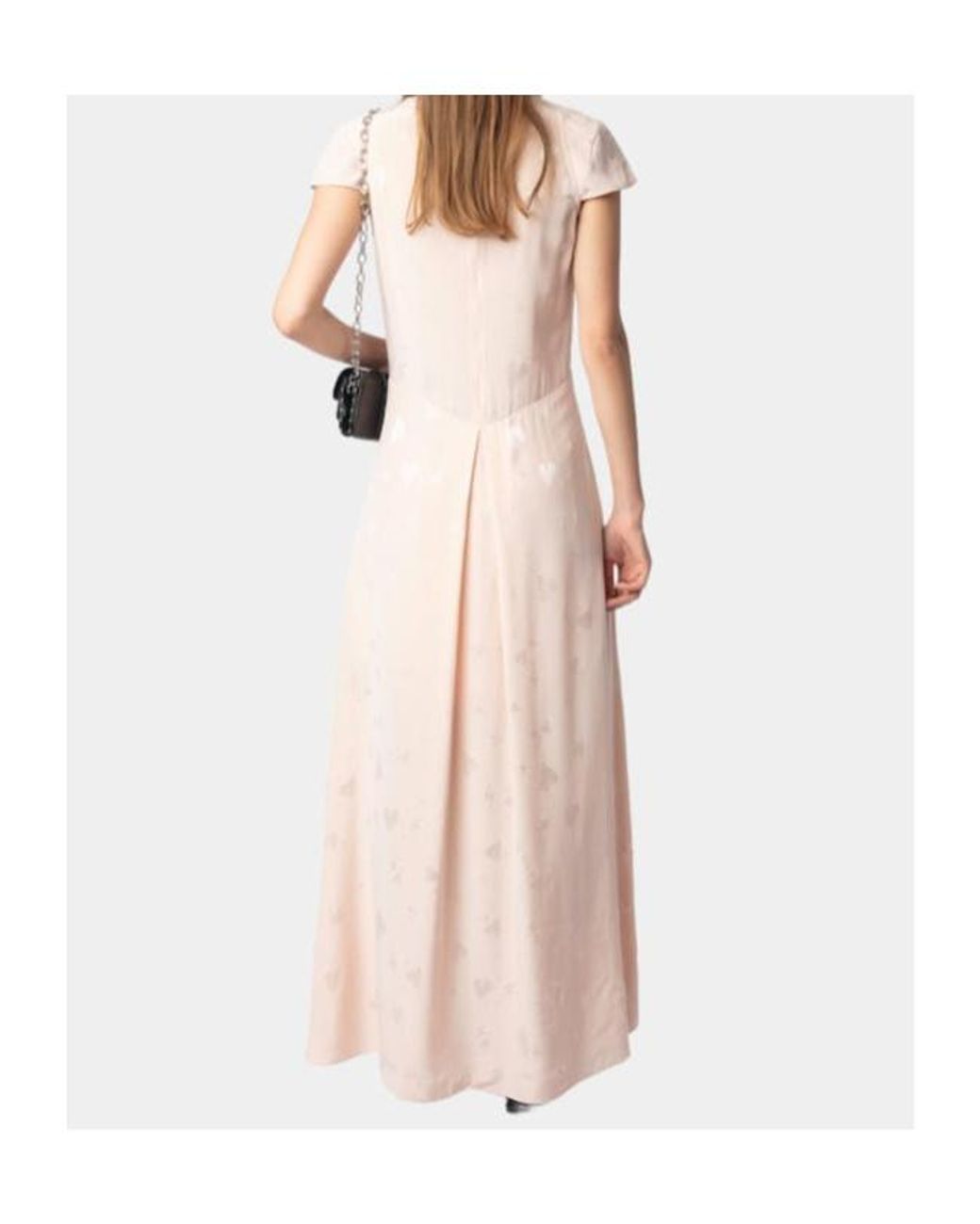 Zadig & Voltaire Pink Ravir Silk Maxi Dress