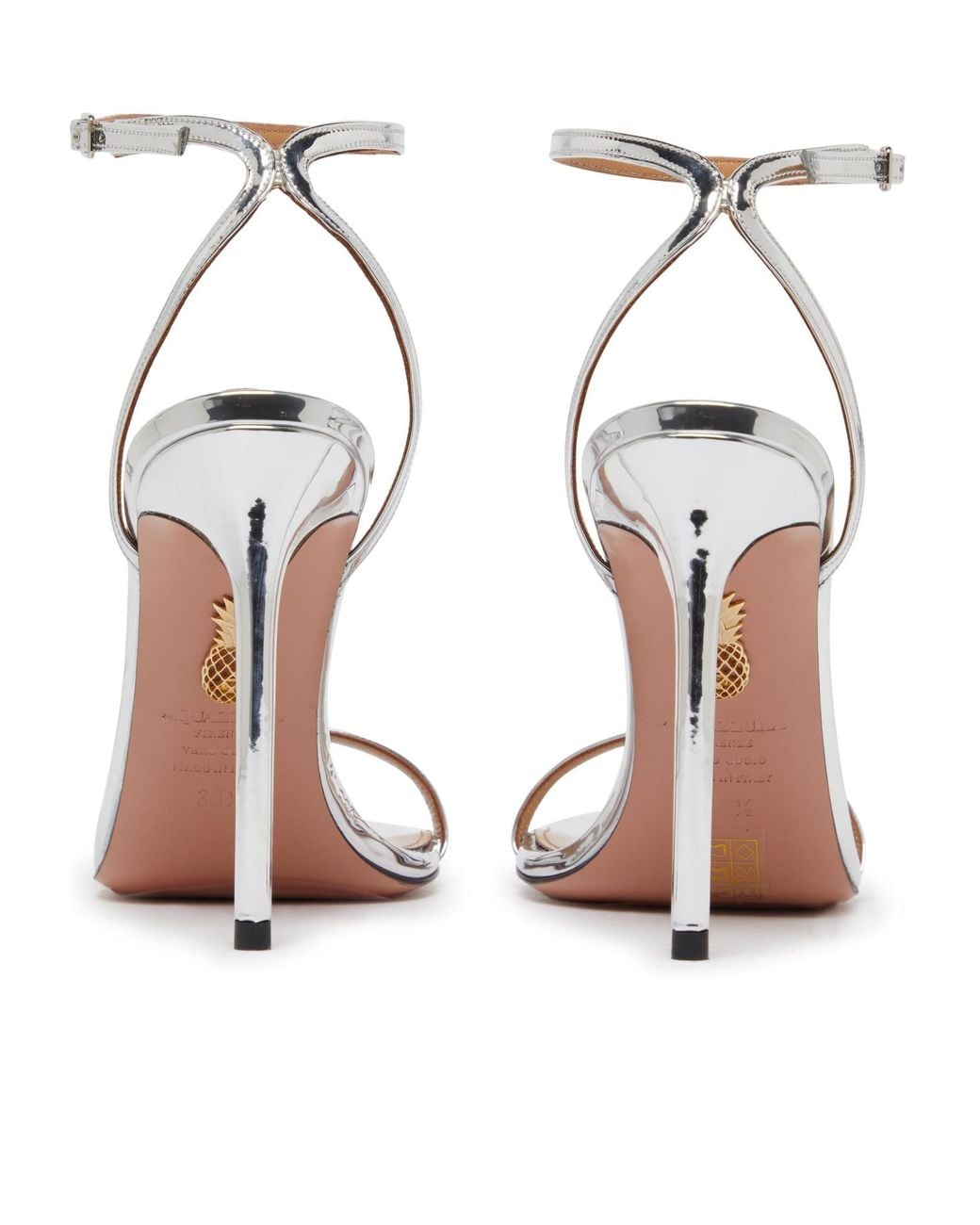 Aquazzura White Open-Toe High-Heeled Sandals