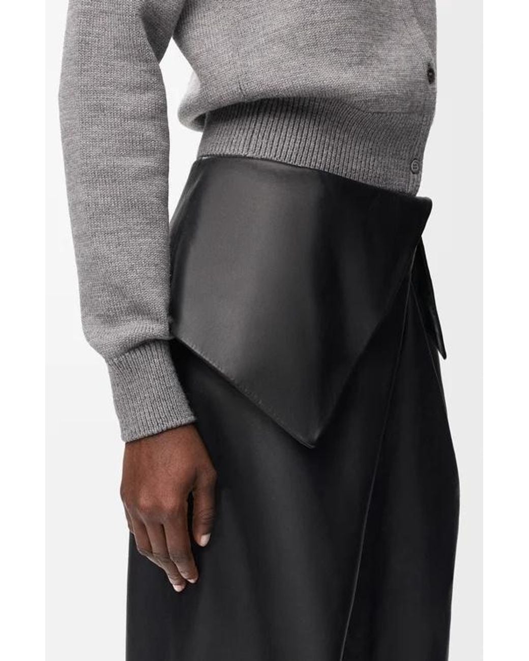 Loewe Gray Draped Trousers
