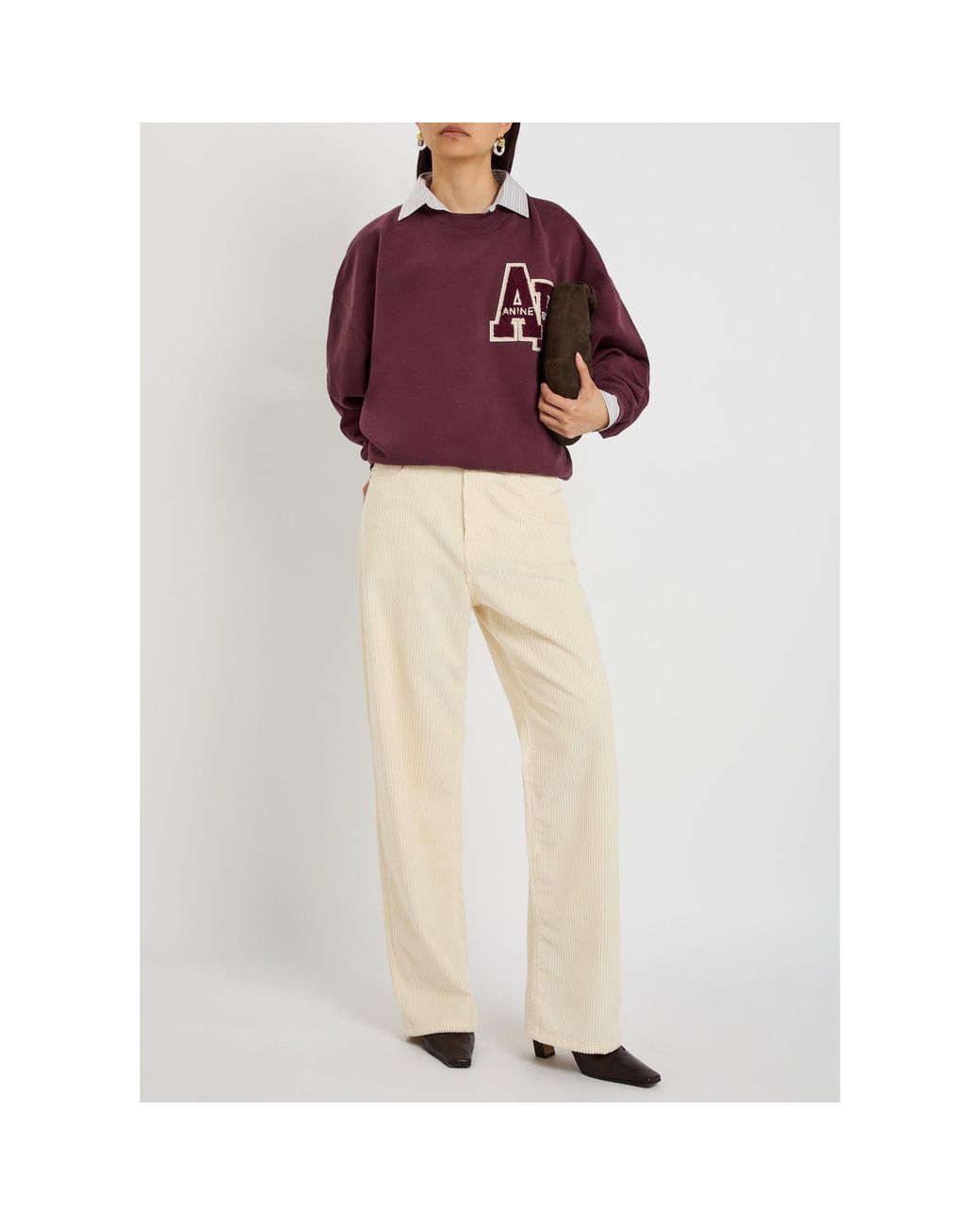 Anine Bing Purple Pure Cotton Sweatshirt
