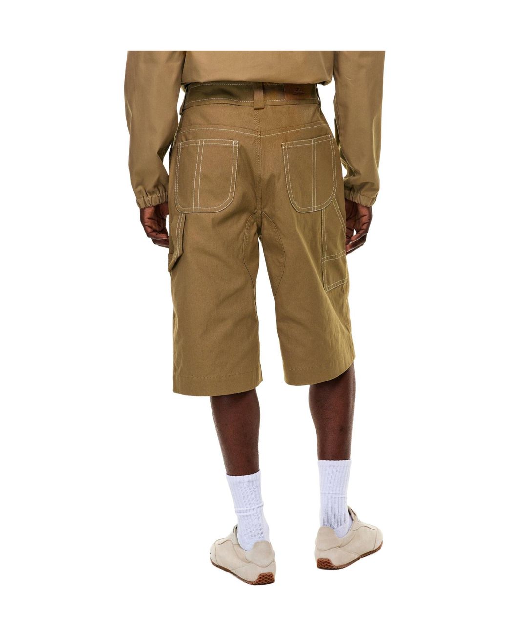 AMI Natural Durable Twill Shorts for men