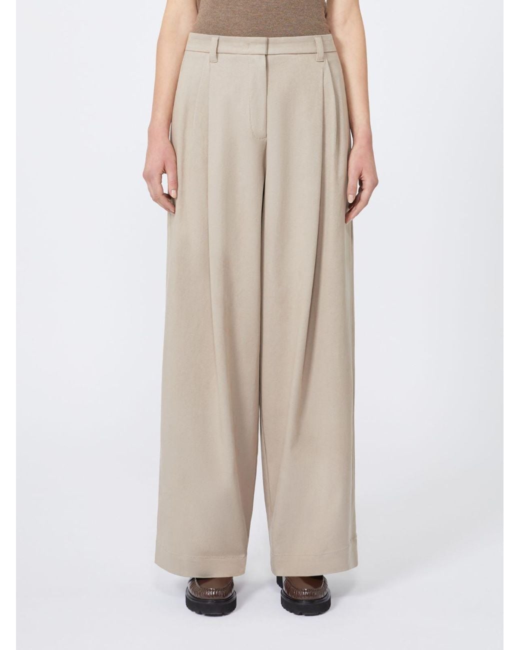 Max Mara Natural 'S Wide Leg Trousers