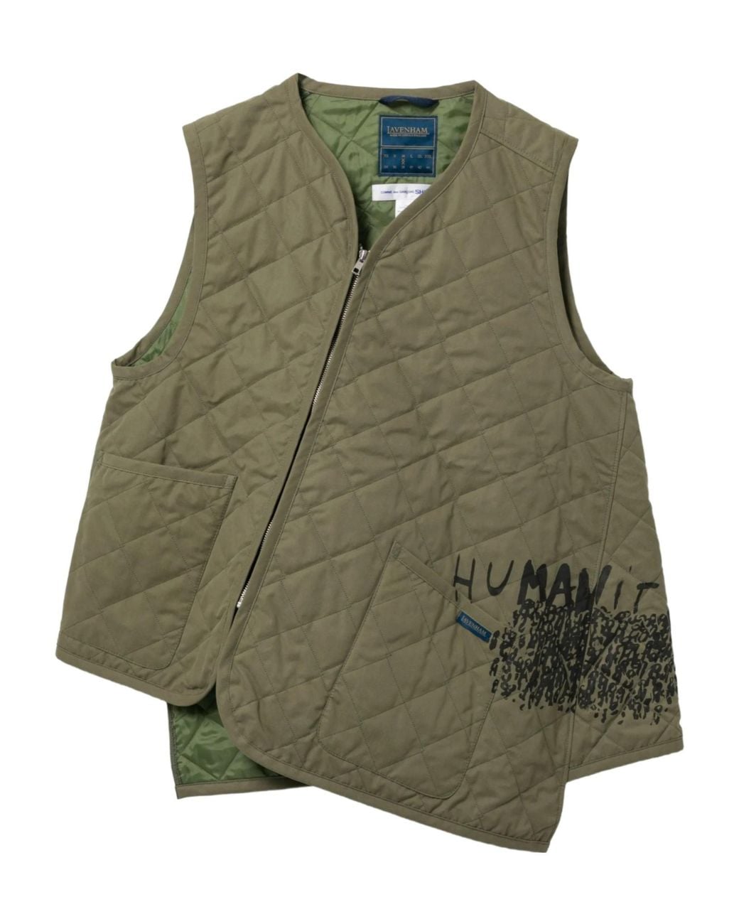 Comme des Garçons Green Sleeveless Vest for men
