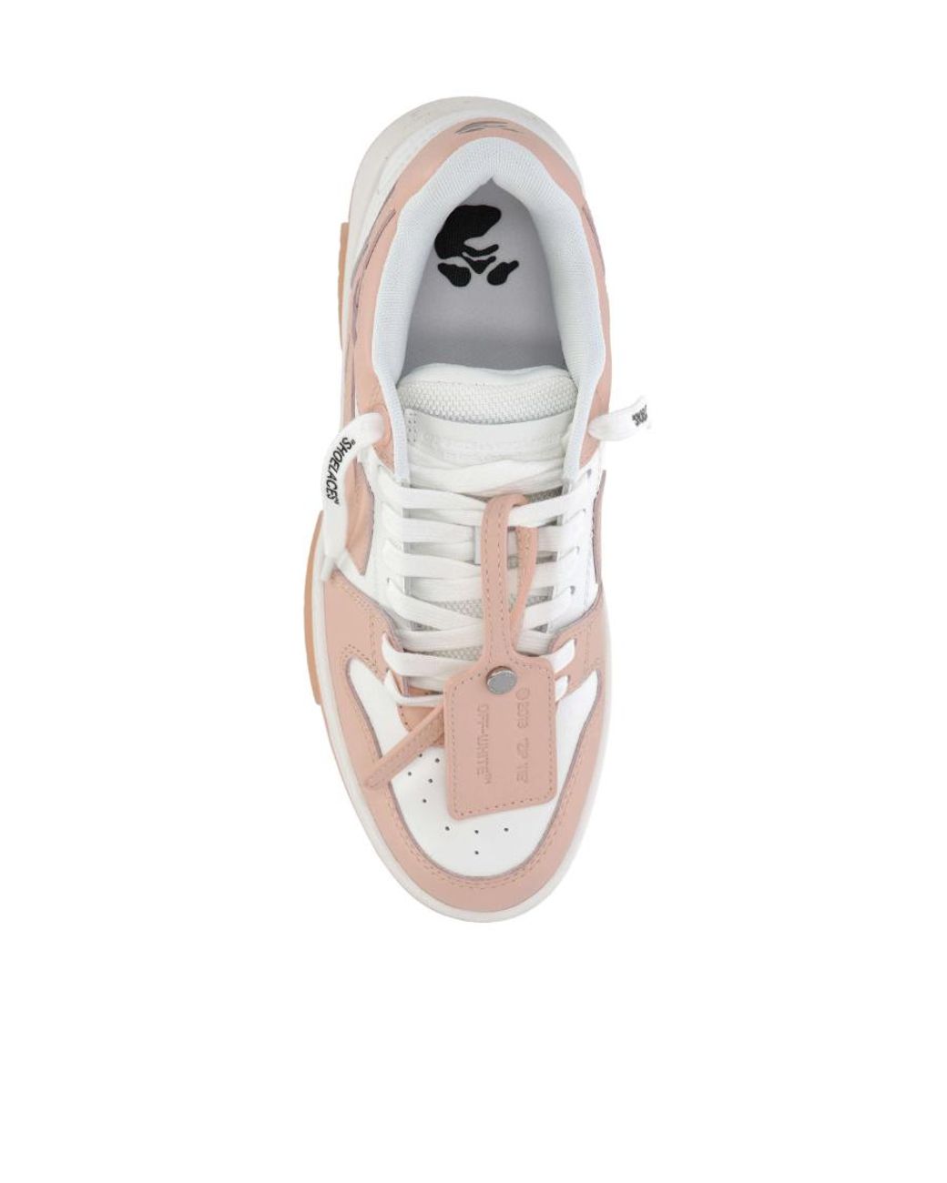 Off-White c/o Virgil Abloh White Round Toe Low-Top Sneakers