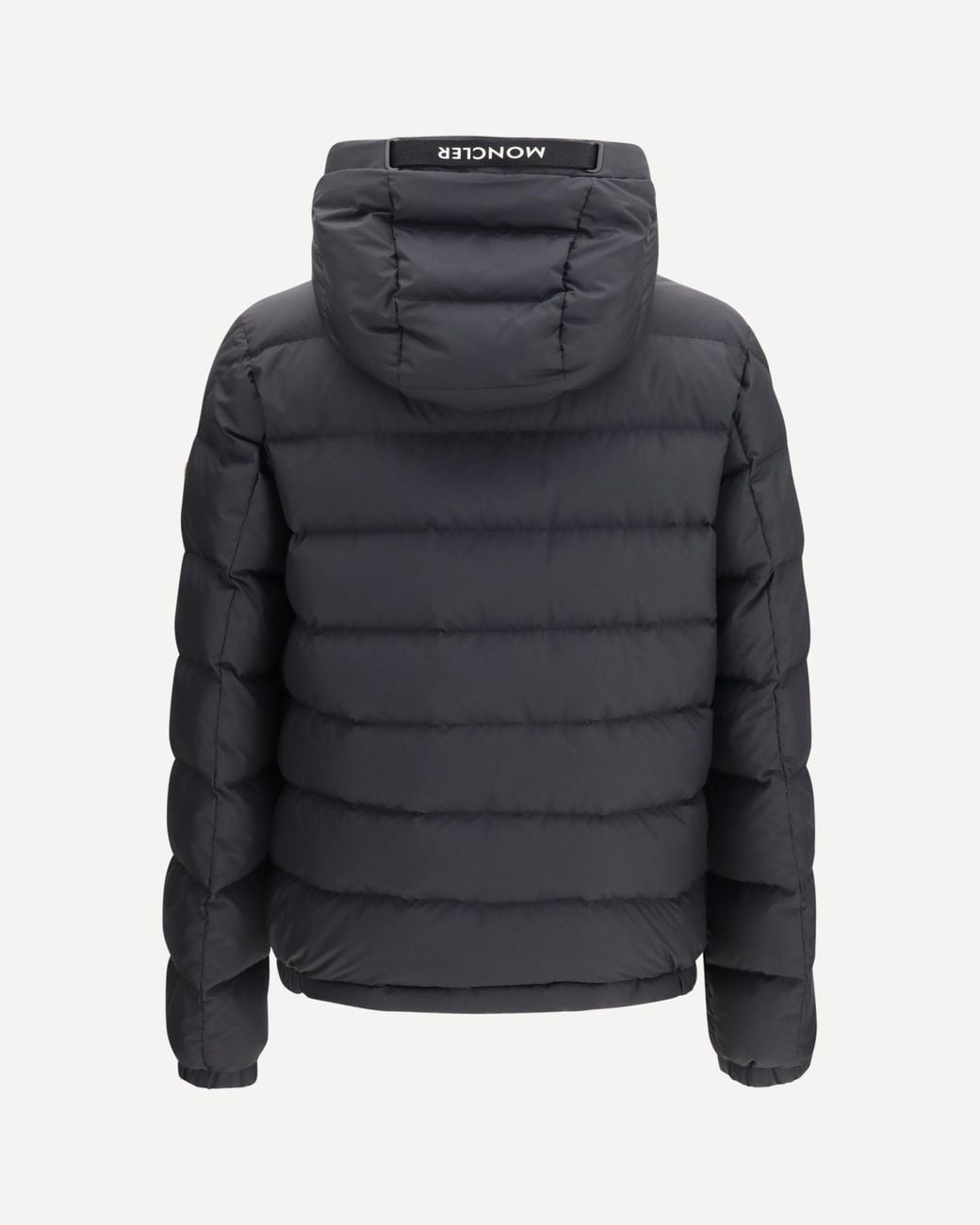Moncler Gray Zeflor Zip-Up Hooded Puffer Jacket for men