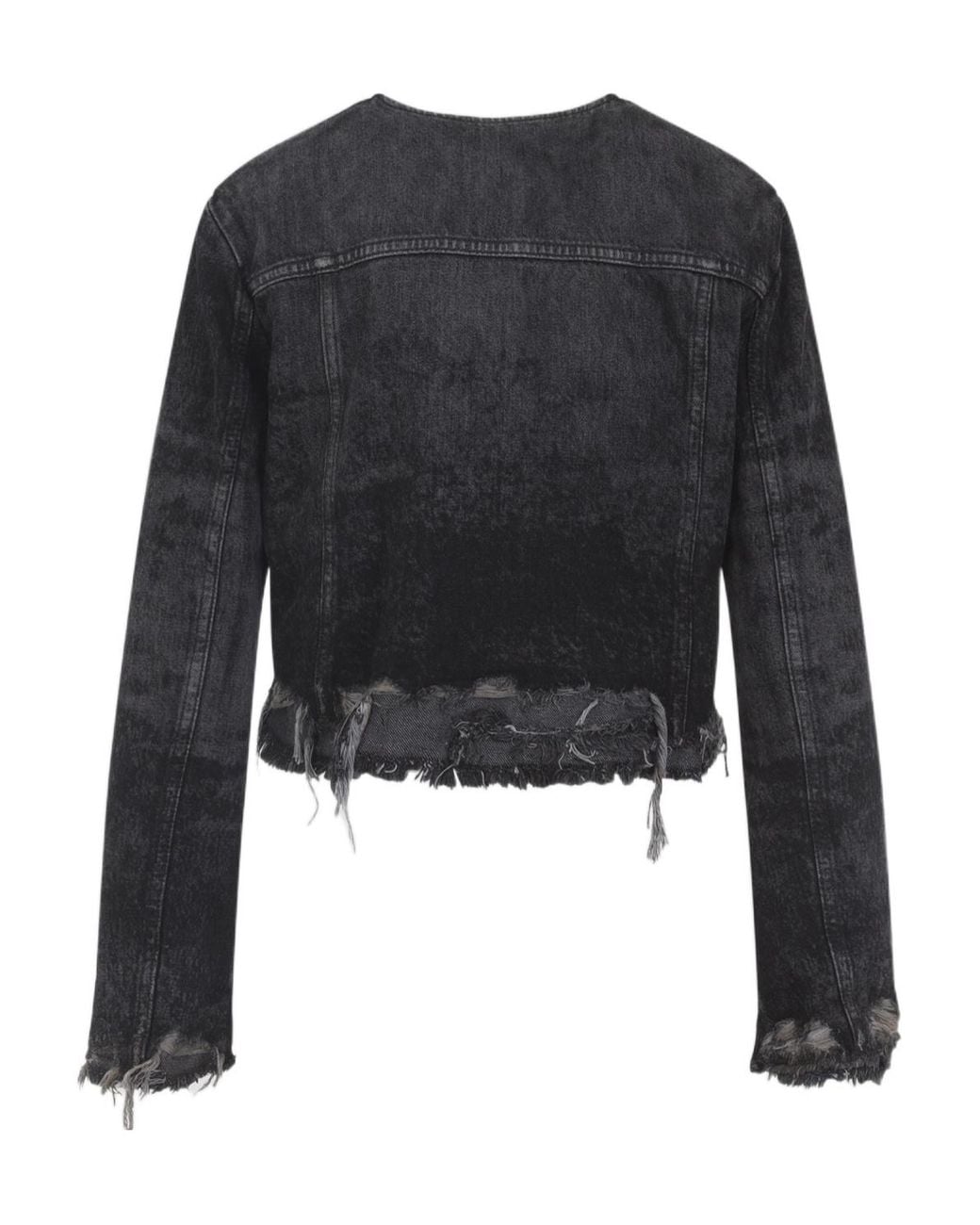 DIESEL Black De-Graffy Distressed Jacket