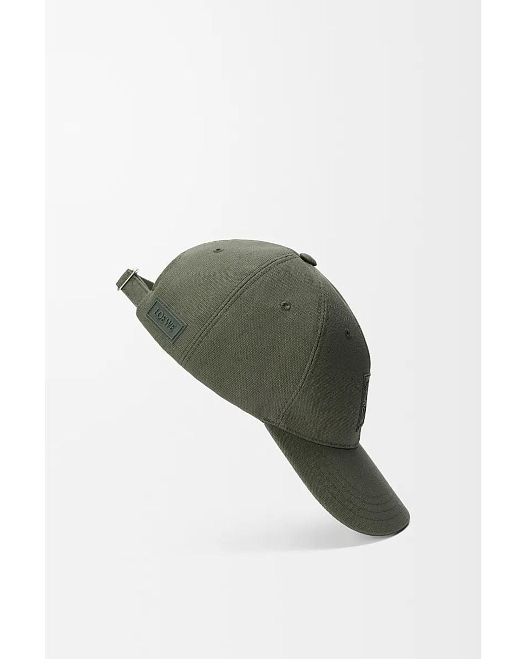 Loewe Green Logo Embroidered Cap for men