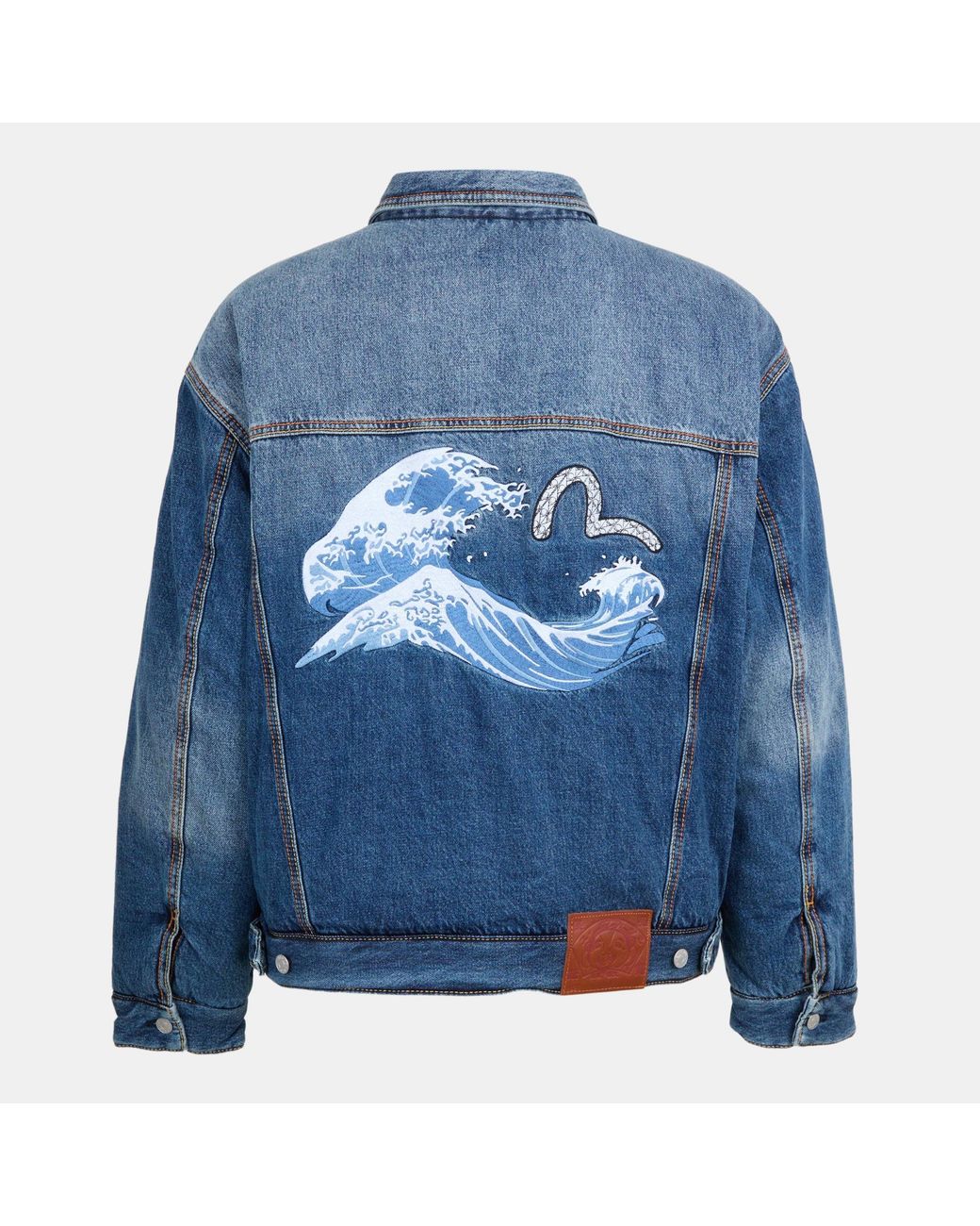 Moose Knuckles Blue Denim Quilted Jacket for men