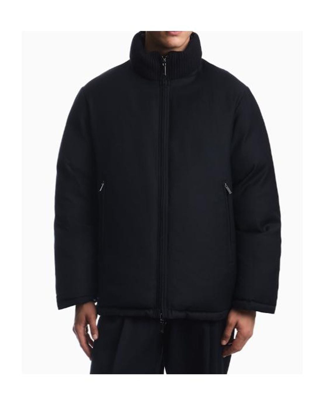 Emporio Armani Blue Down Jacket for men