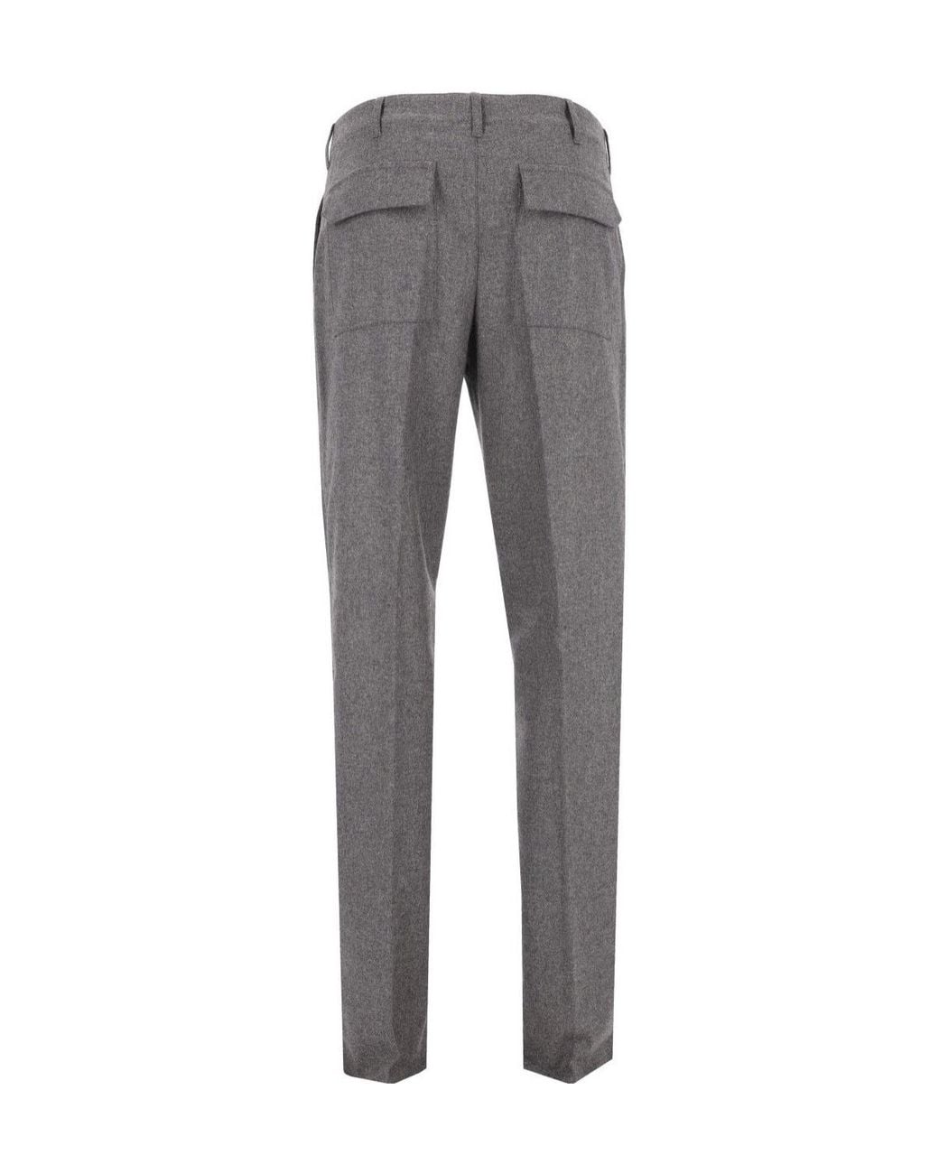 Etro Gray Roma Sport Tailored Pants for men