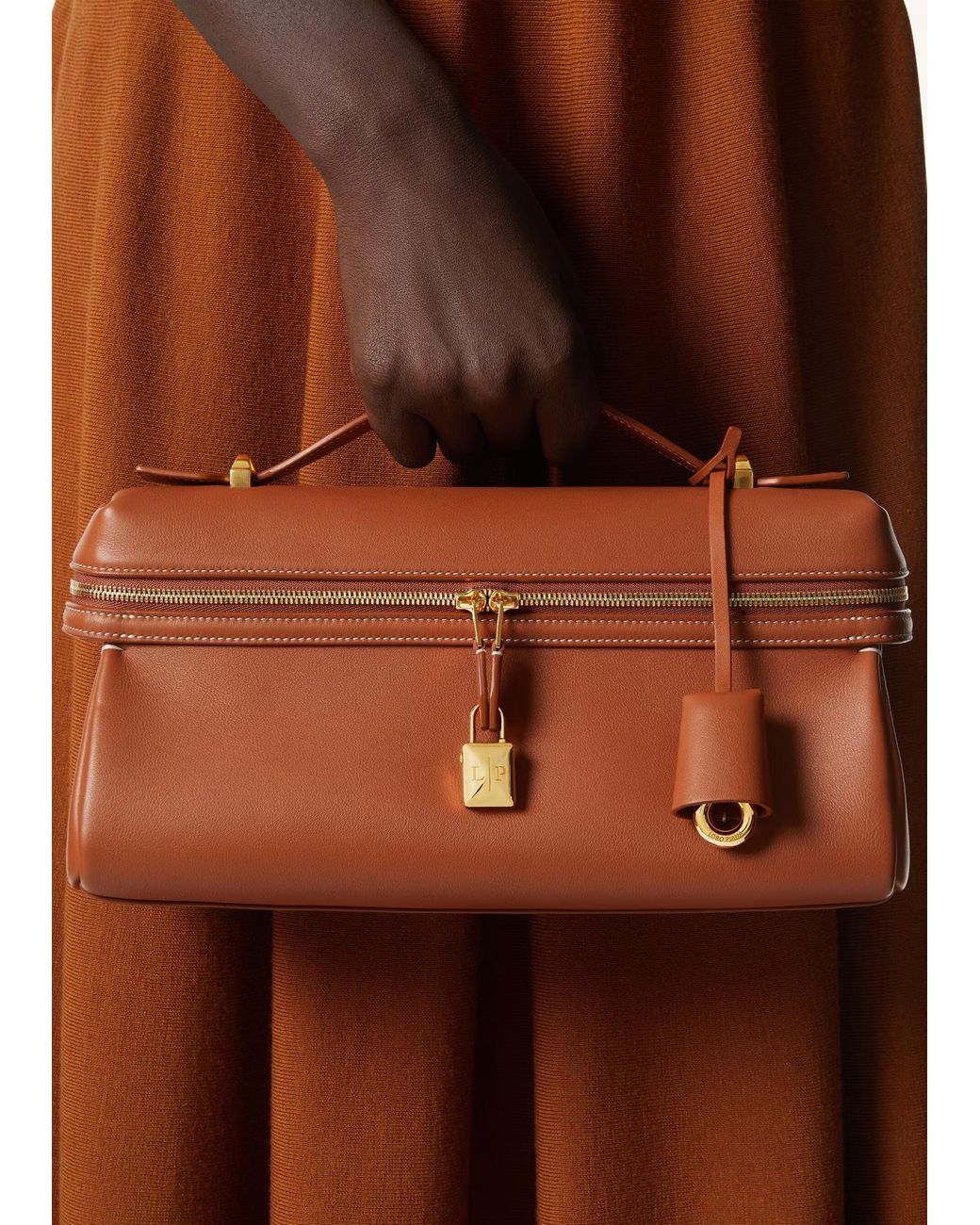 Loro Piana Brown Extra Softy Bag L29 Shoulder Bag