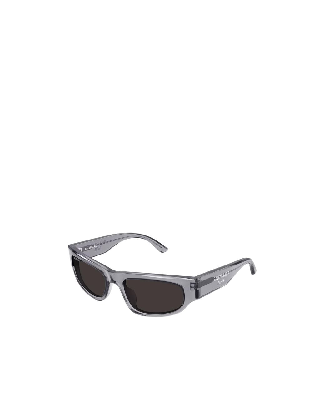Balenciaga White Logo Cat Eye Sunglasses for men