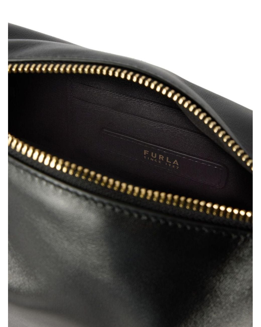 Furla Black Mini Talia Leather Cross Body Bag