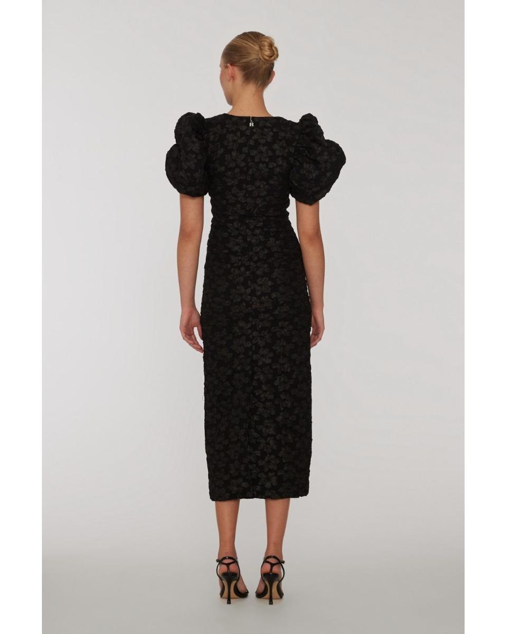ROTATE BIRGER CHRISTENSEN Black Midi Dresses