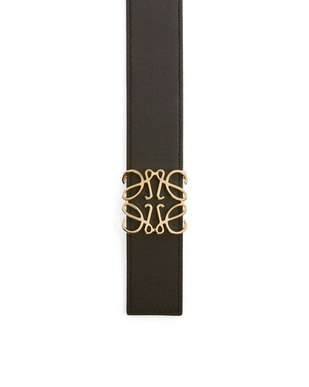 Loewe White Logo Plaque Reversible Belt for men