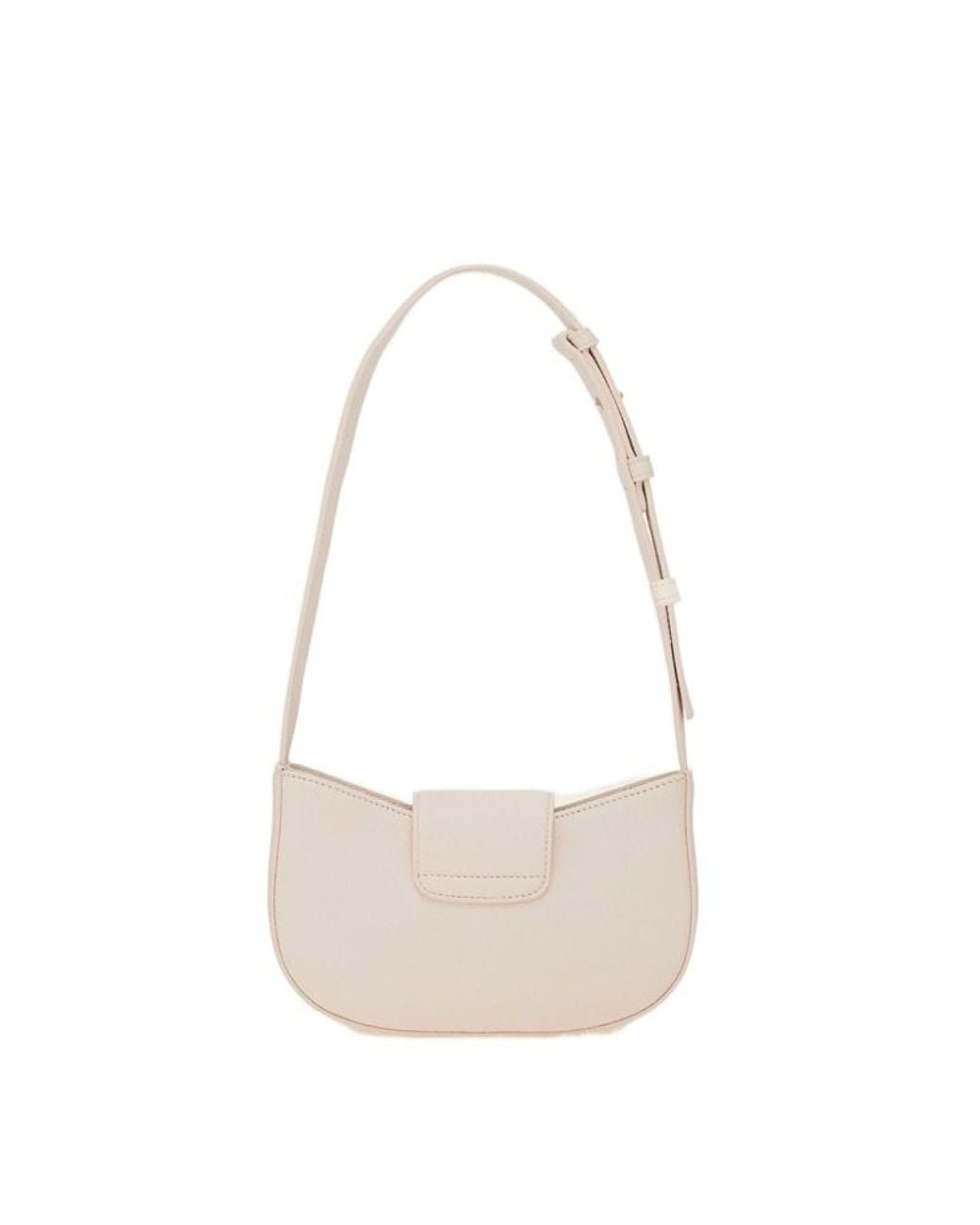 Ferragamo White Ferragamo Double Gancini Mini Bag