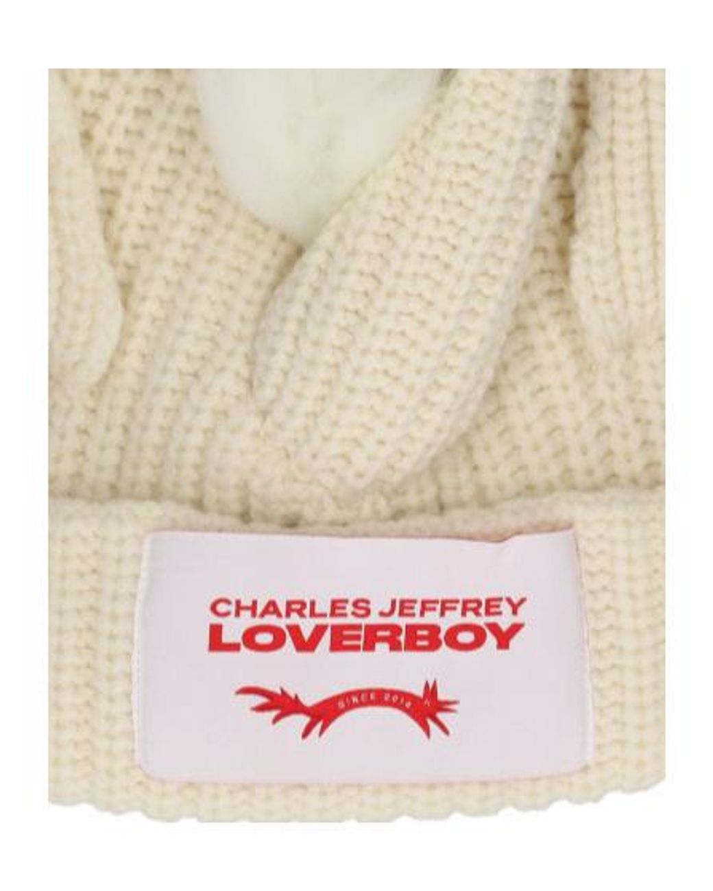 charlesjeffreyloverboy Natural Thick Unicorn Wool Hat
