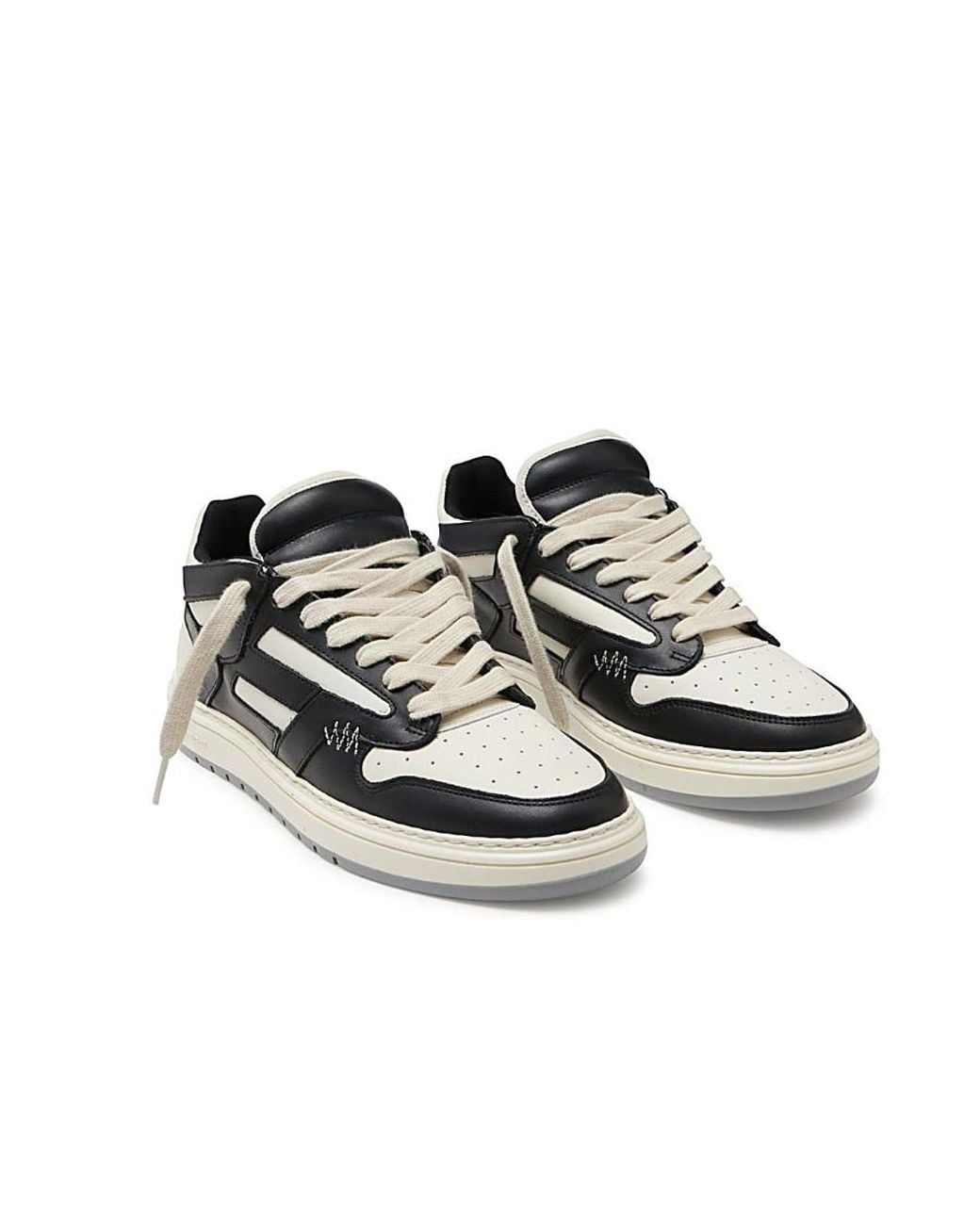 Represent Black Reptor Low Lace-Up Sneakers for men