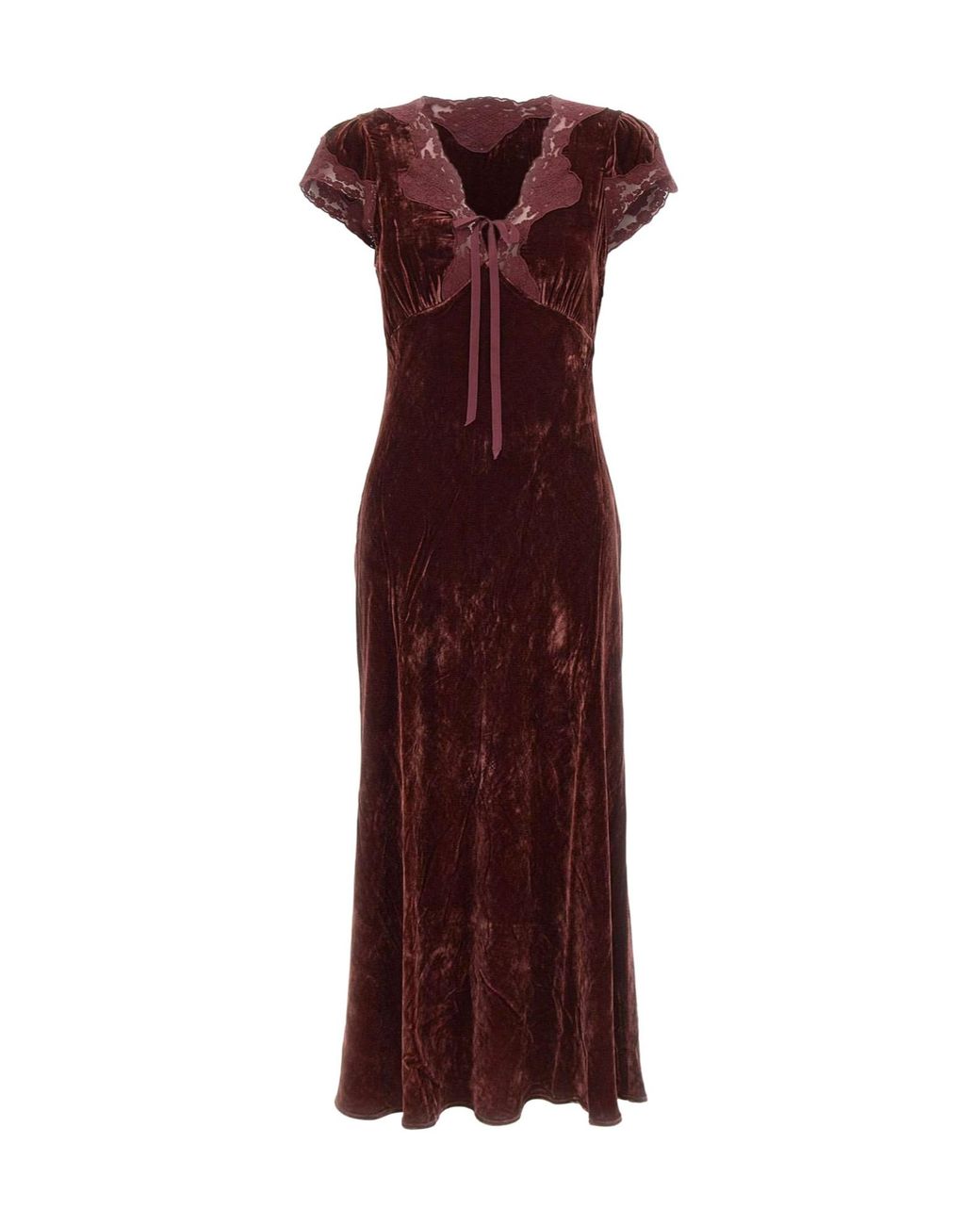 Rixo Purple Short-Sleeved Dress