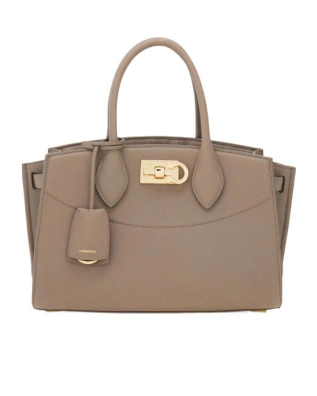 Ferragamo Brown New Ferragamo Studio Soft Bag (M)