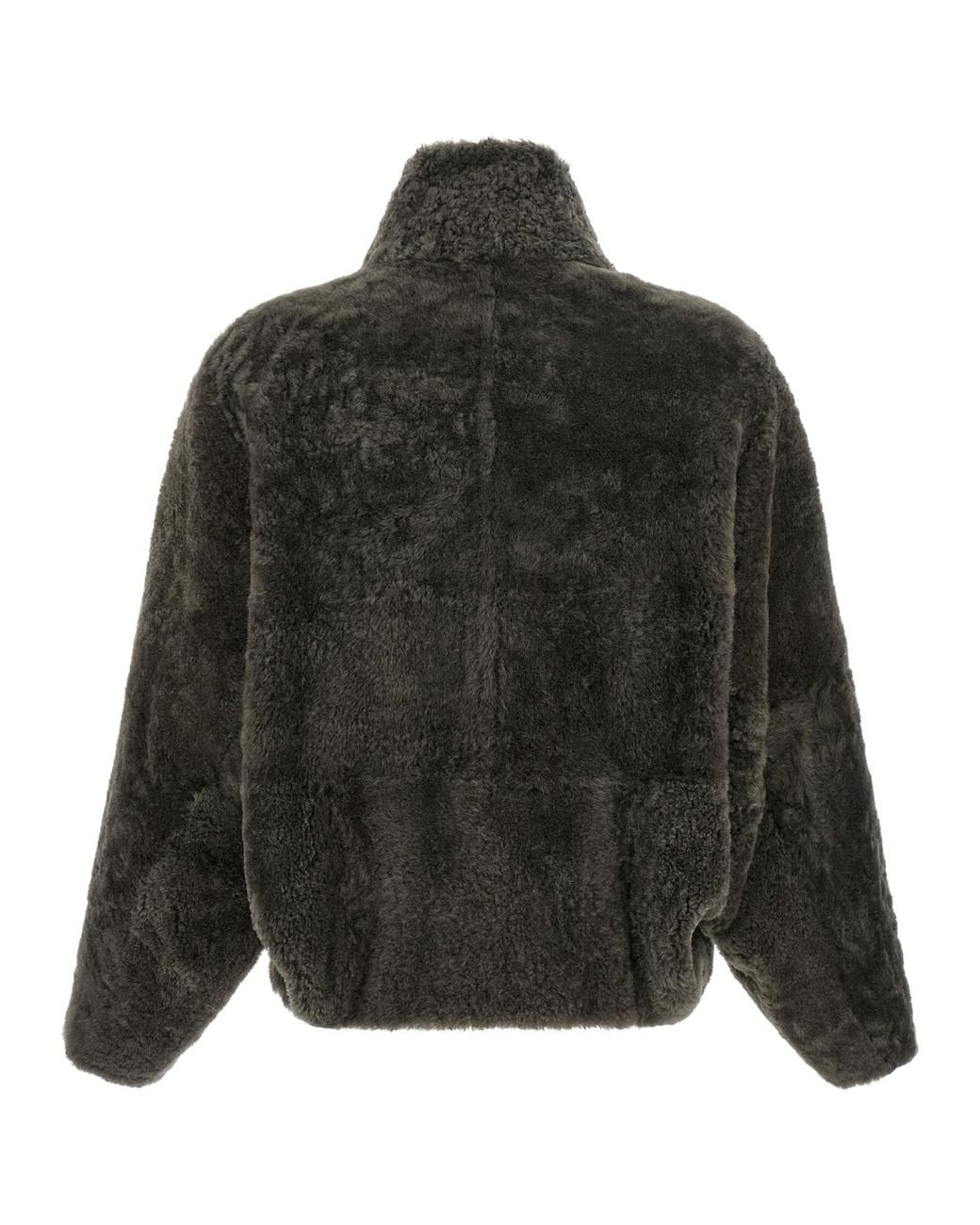 Brunello Cucinelli Black Cropped Fur Jacket