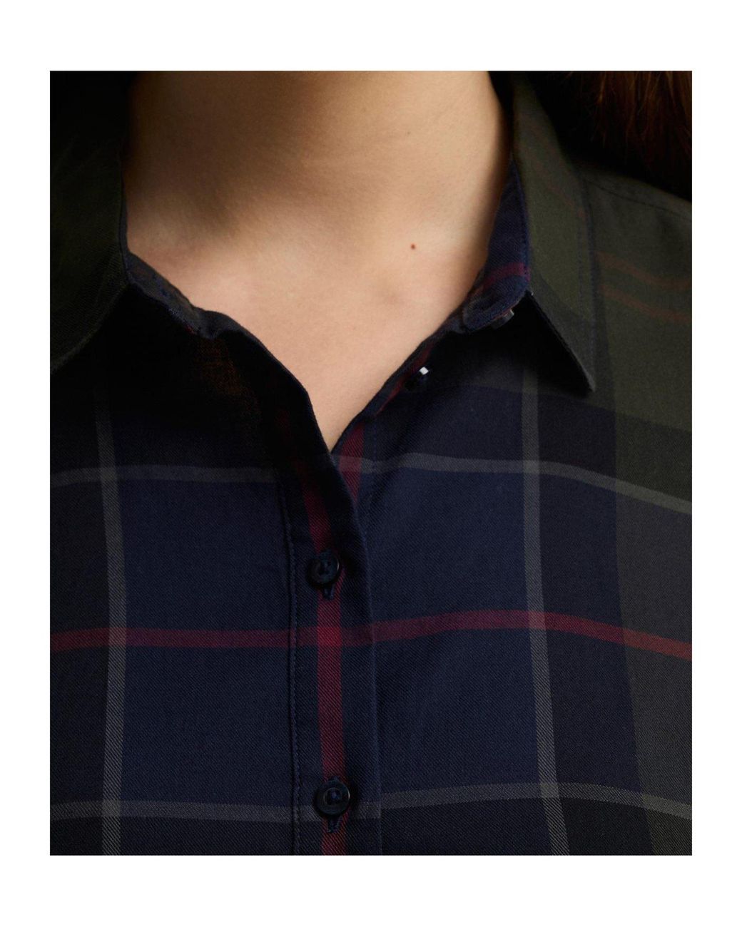 Barbour Blue Tartan Long-Sleeve Shirt