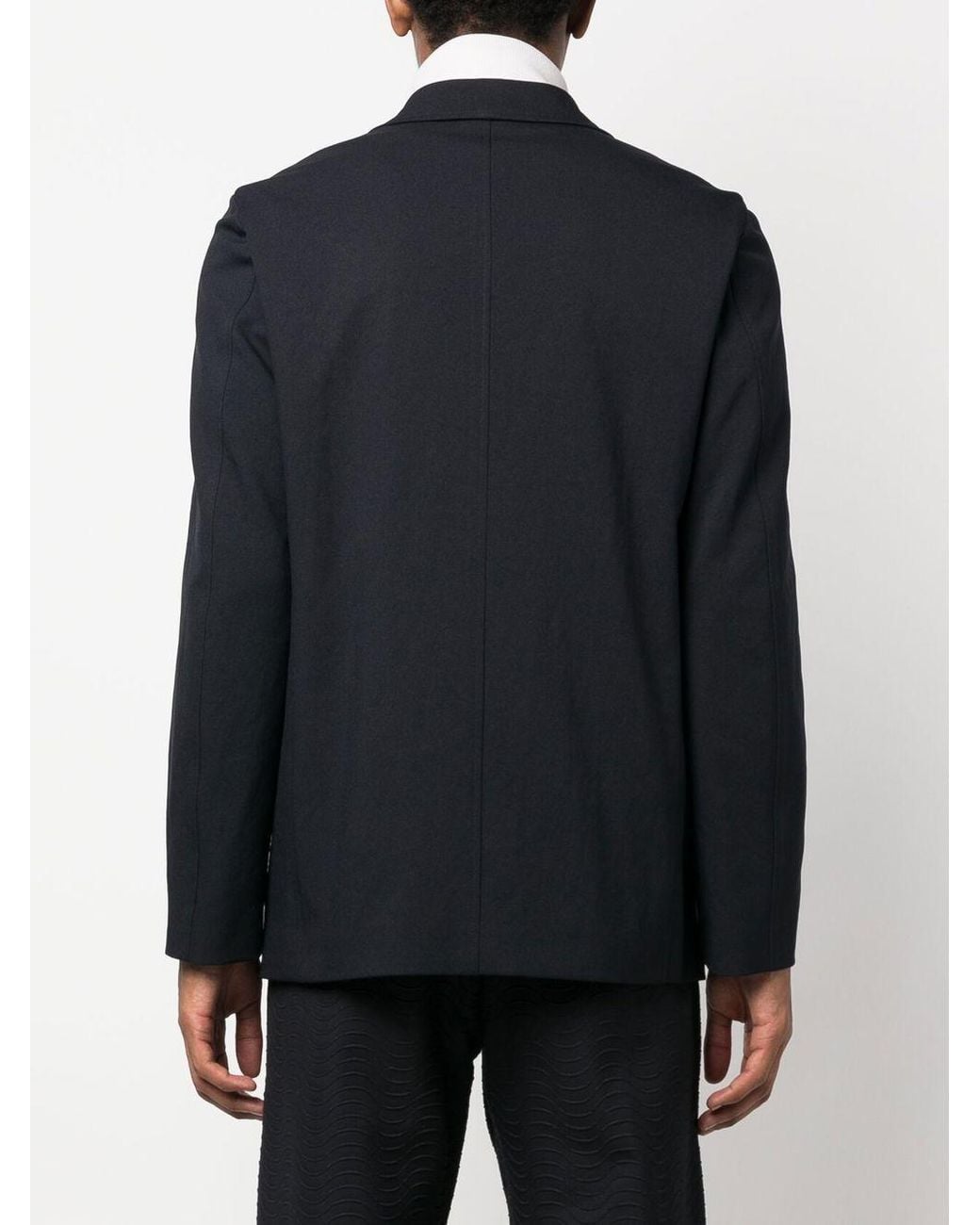 Jil Sander Blue Button-Fastening Single-Breasted Blazer for men