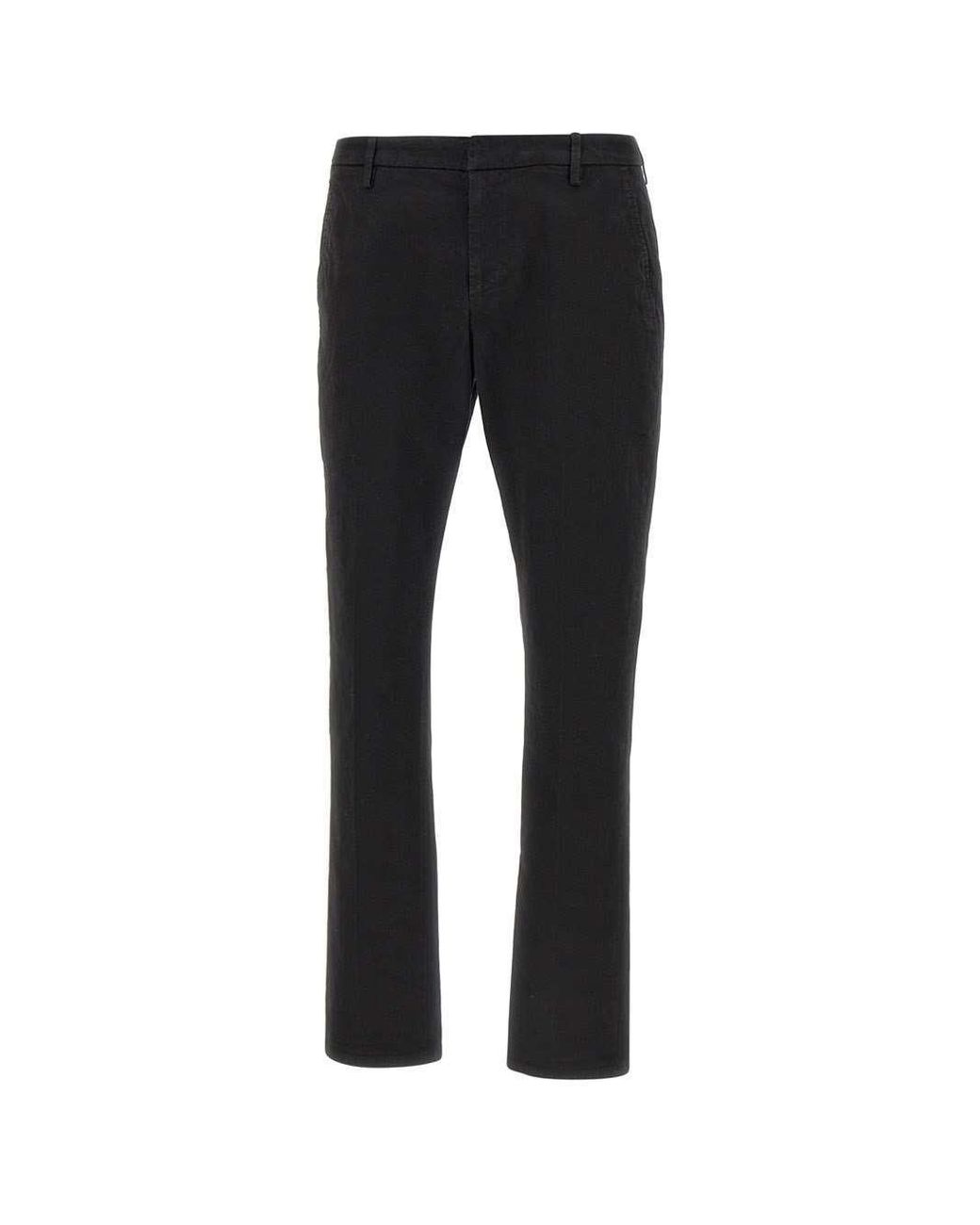 Dondup Black Gaubert Slim Fit Pants for men