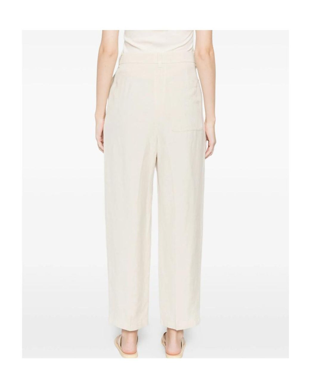 Barena White Button-Up Casual Pants