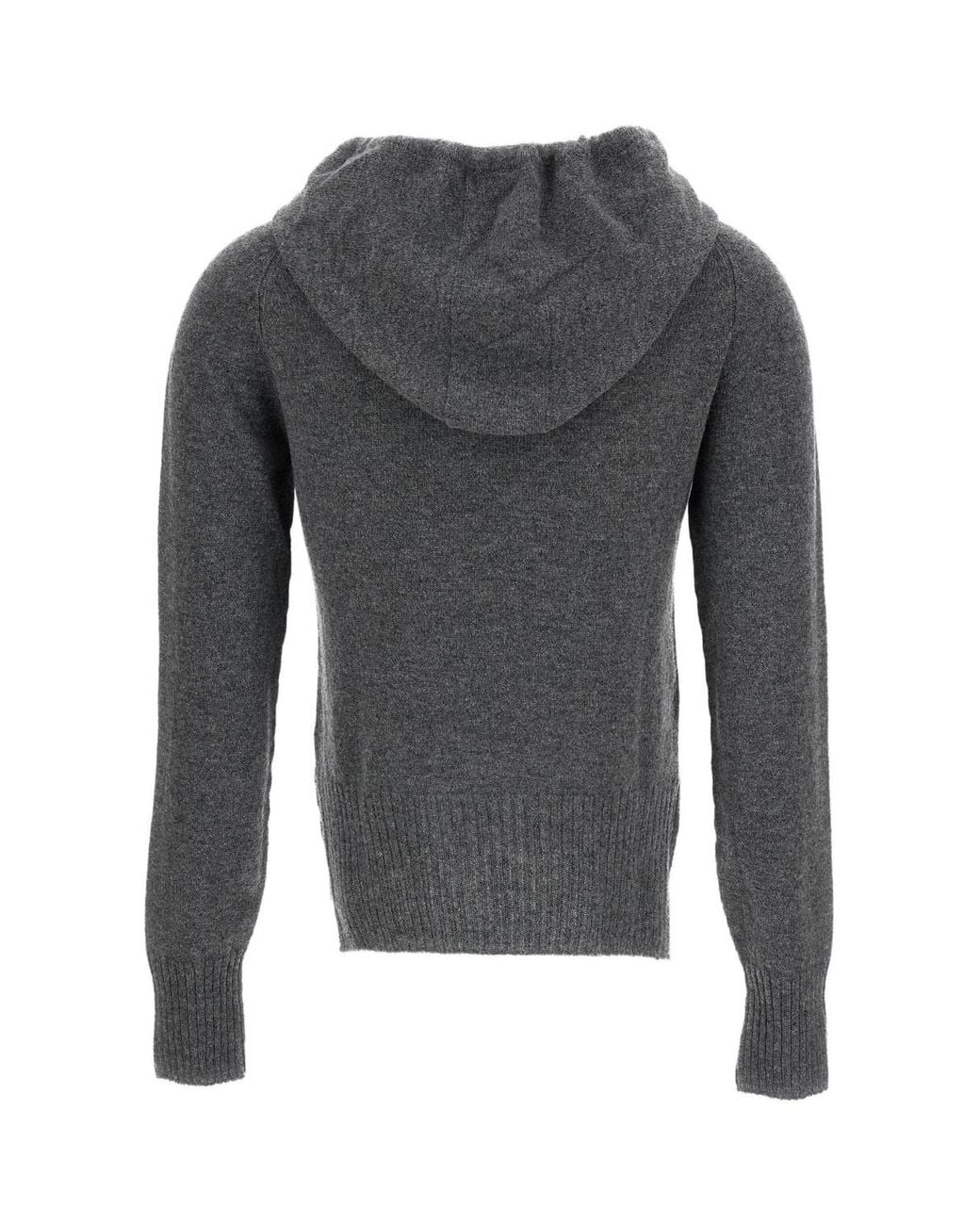 Simone Rocha Gray Knitted Hoodie