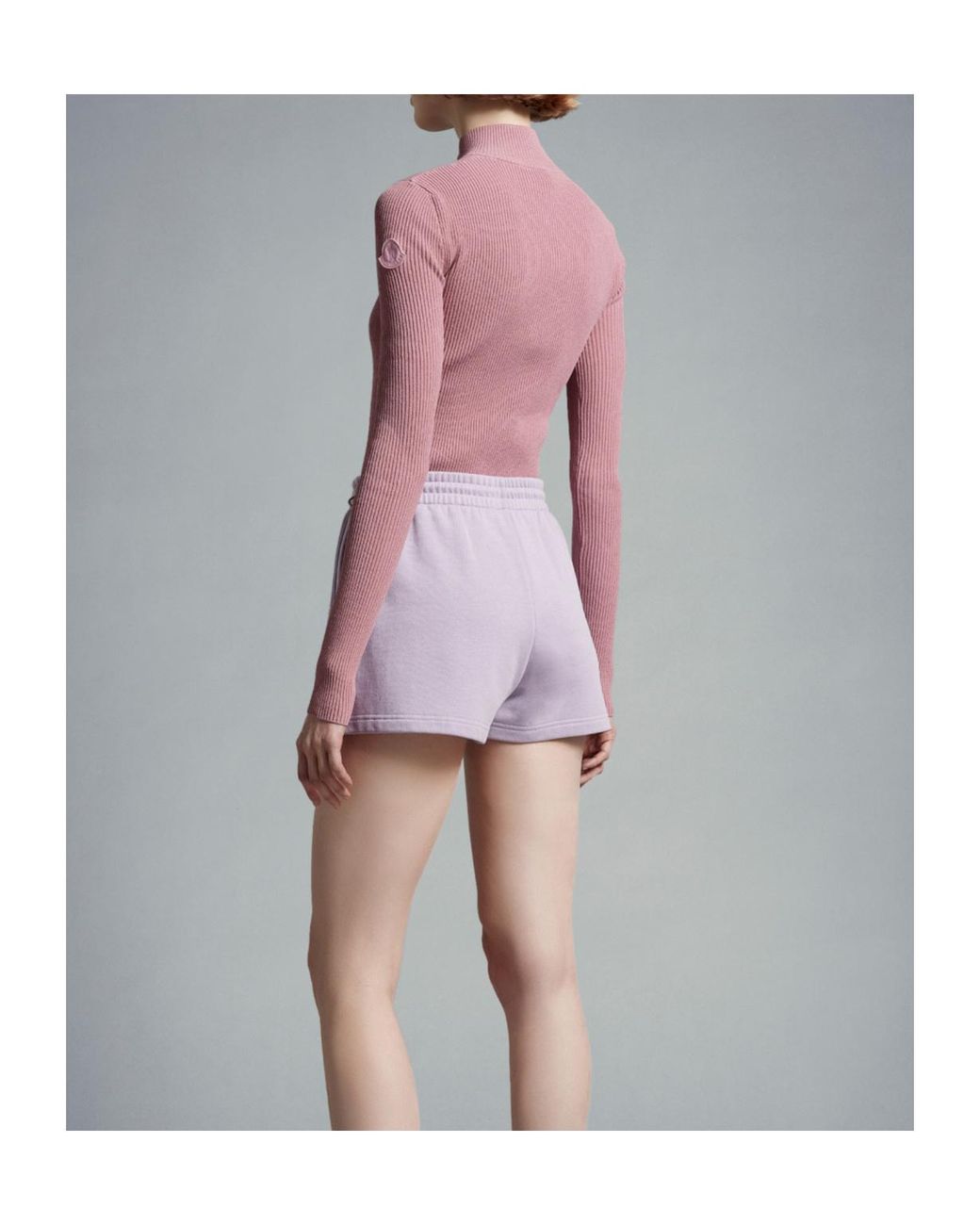 Moncler Purple Logo Shorts