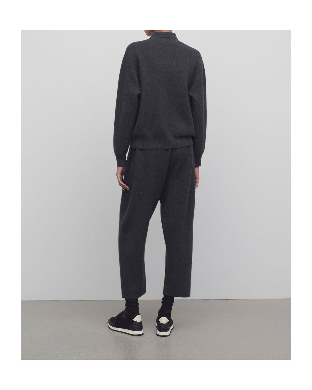 The Row Black Herea Cashmere Pants