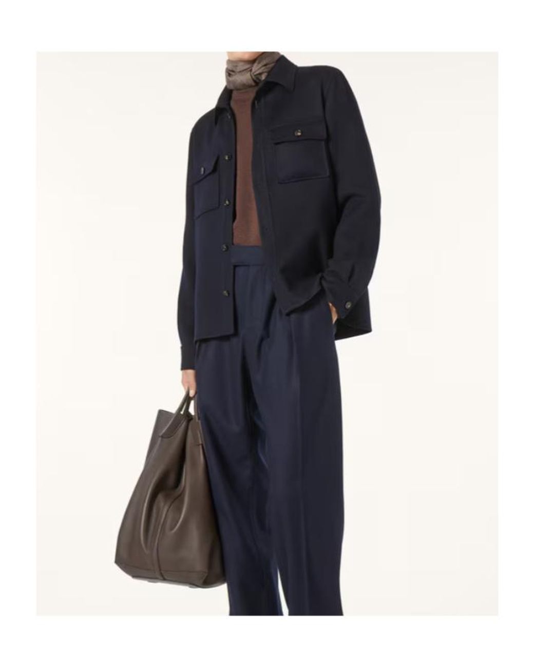 Loro Piana Blue Jim Overshirt for men