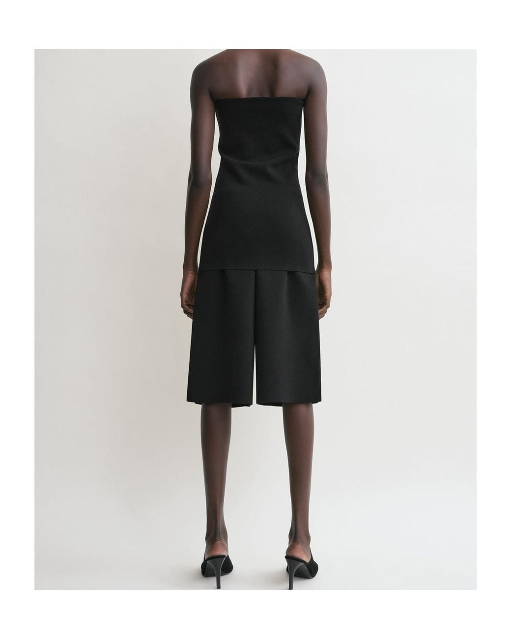 Totême Black Totême Strapless Fitted Top