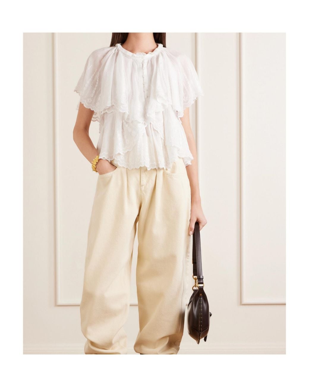 Isabel Marant White Lorna Top