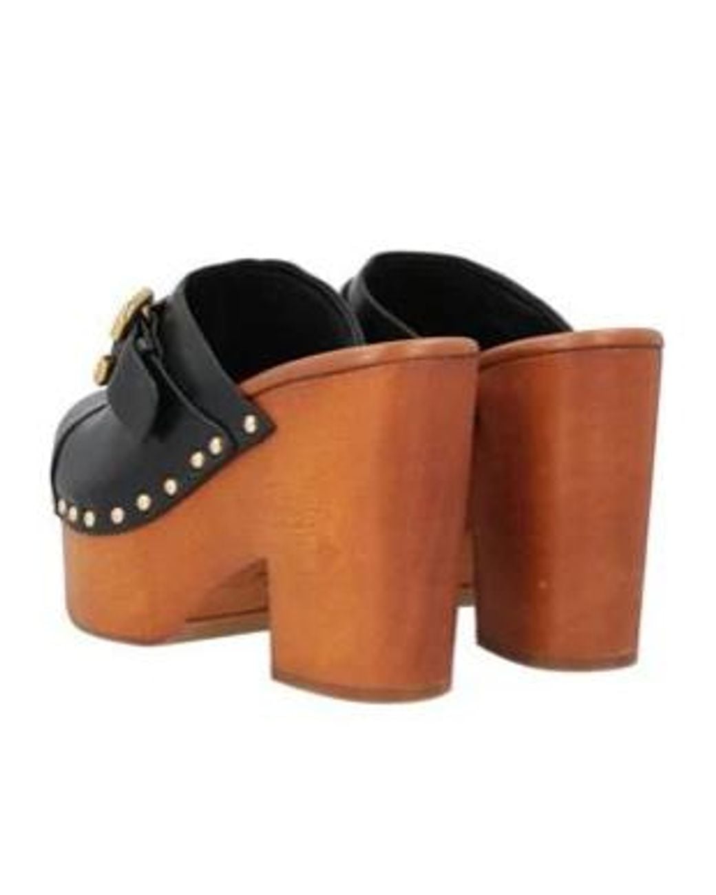 Chloé Brown Minimalist Slip-On Clogs