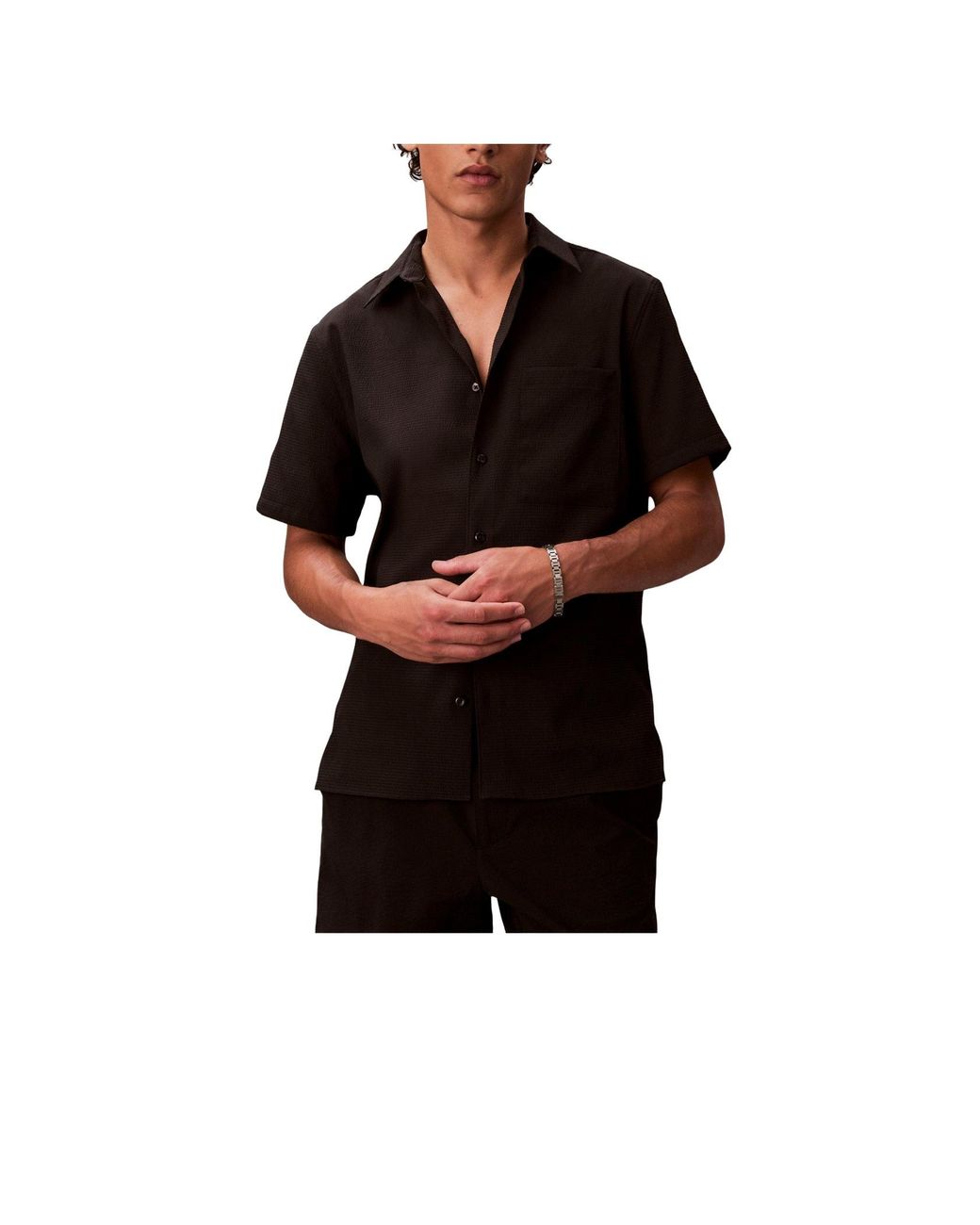 Calvin Klein Black Shortsleeve Shirt for men